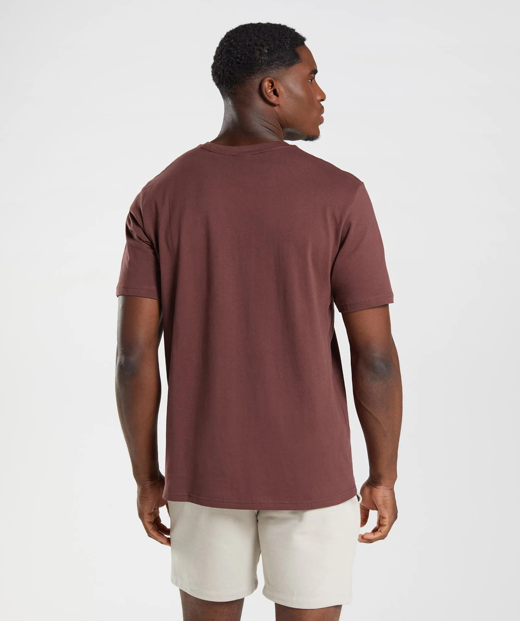 Gymshark Crest T-Shirt - Cherry Brown sold by Gymshark product image thumbnail 2