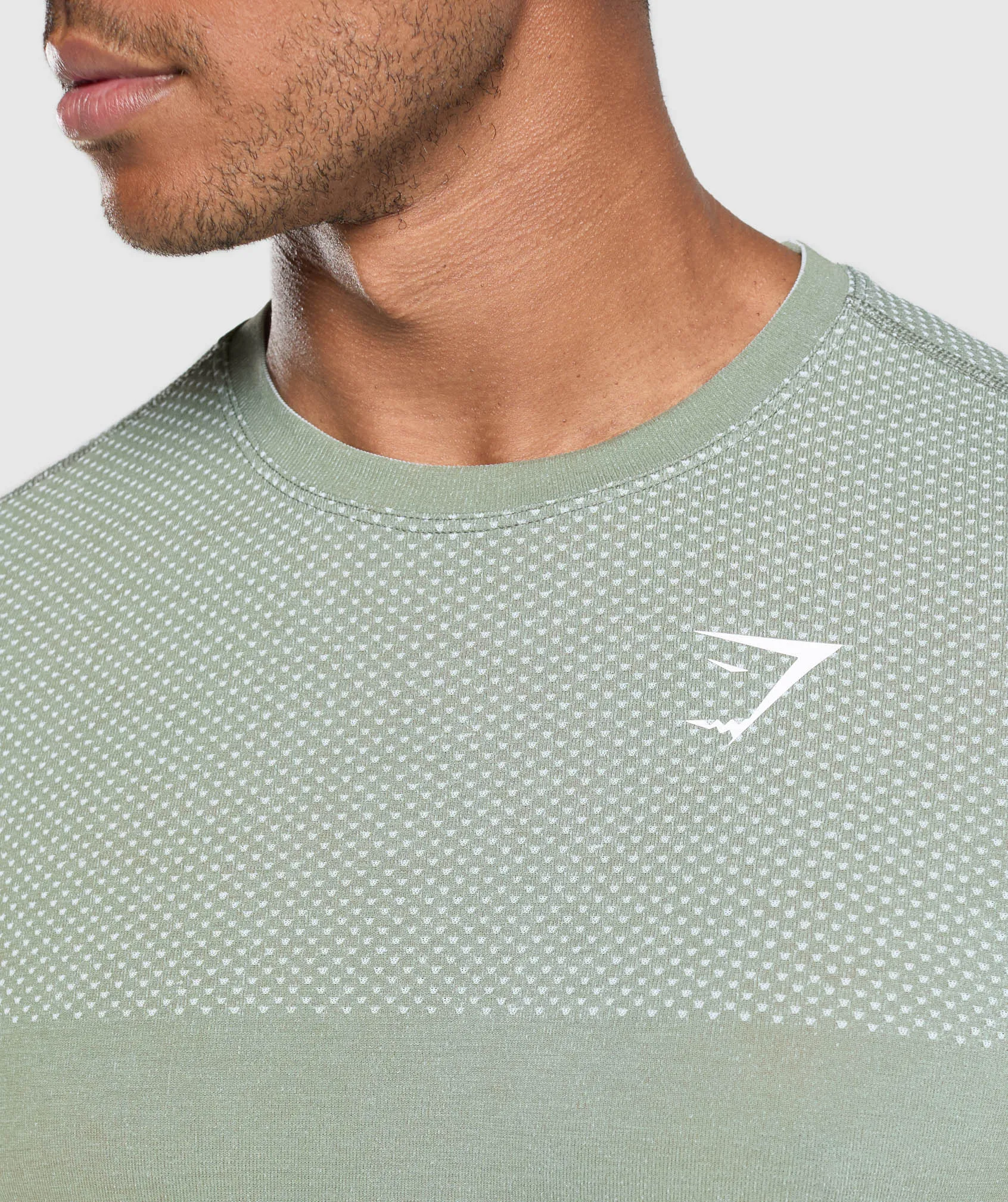 Gymshark Vital Seamless T-Shirt - Faded Green/Force Green Marl sold by Gymshark product image thumbnail 5