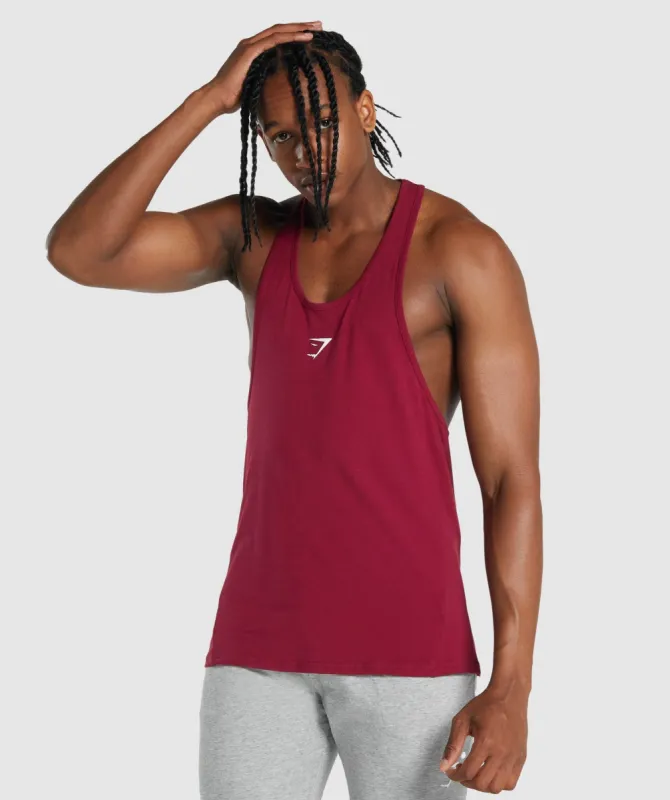 Gymshark Critical 2.0 Stringer - Burgundy sold by Gymshark