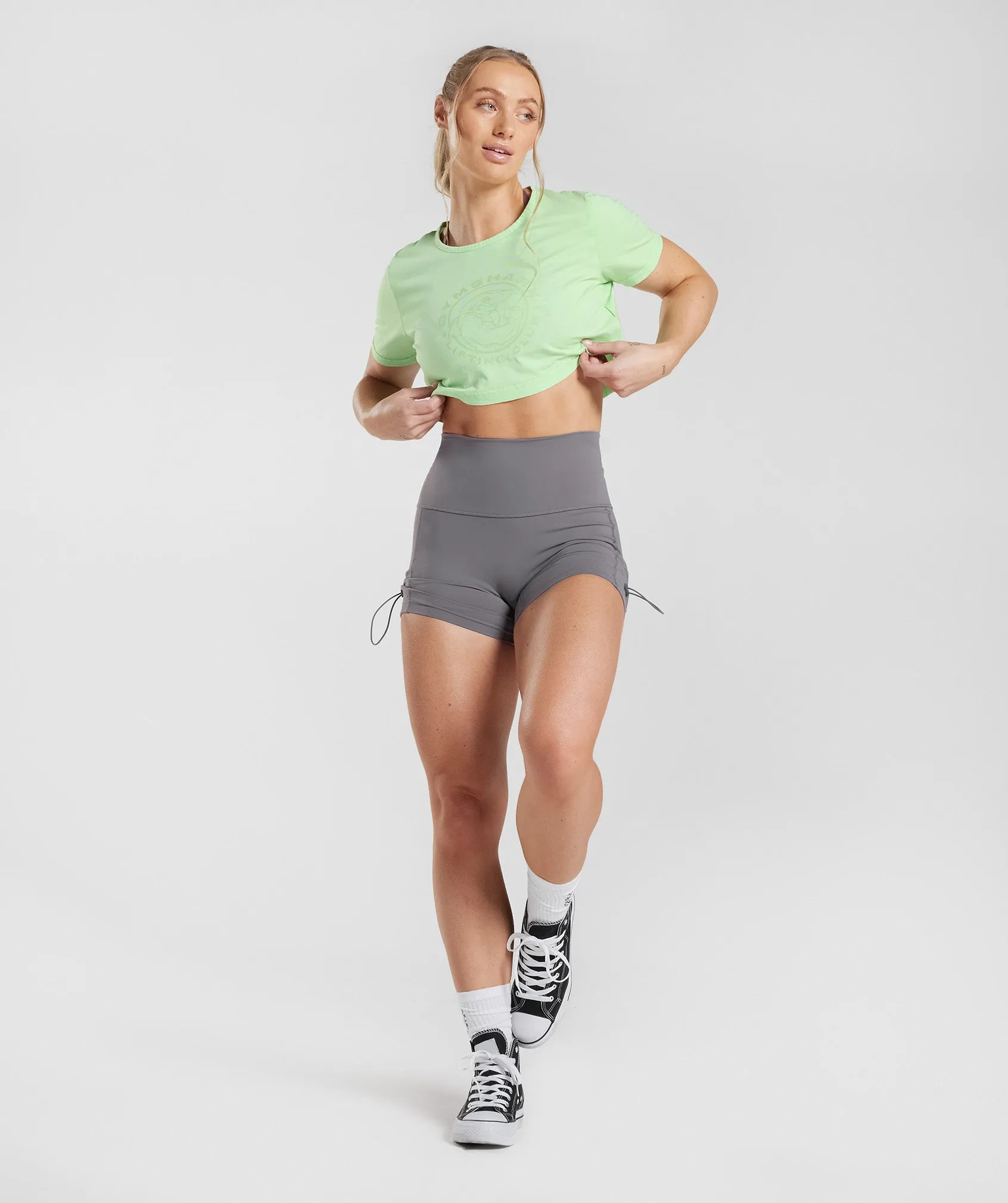 Gymshark Legacy Crop Top - Fresh Mint Green/Acid Wash sold by Gymshark product image thumbnail 4