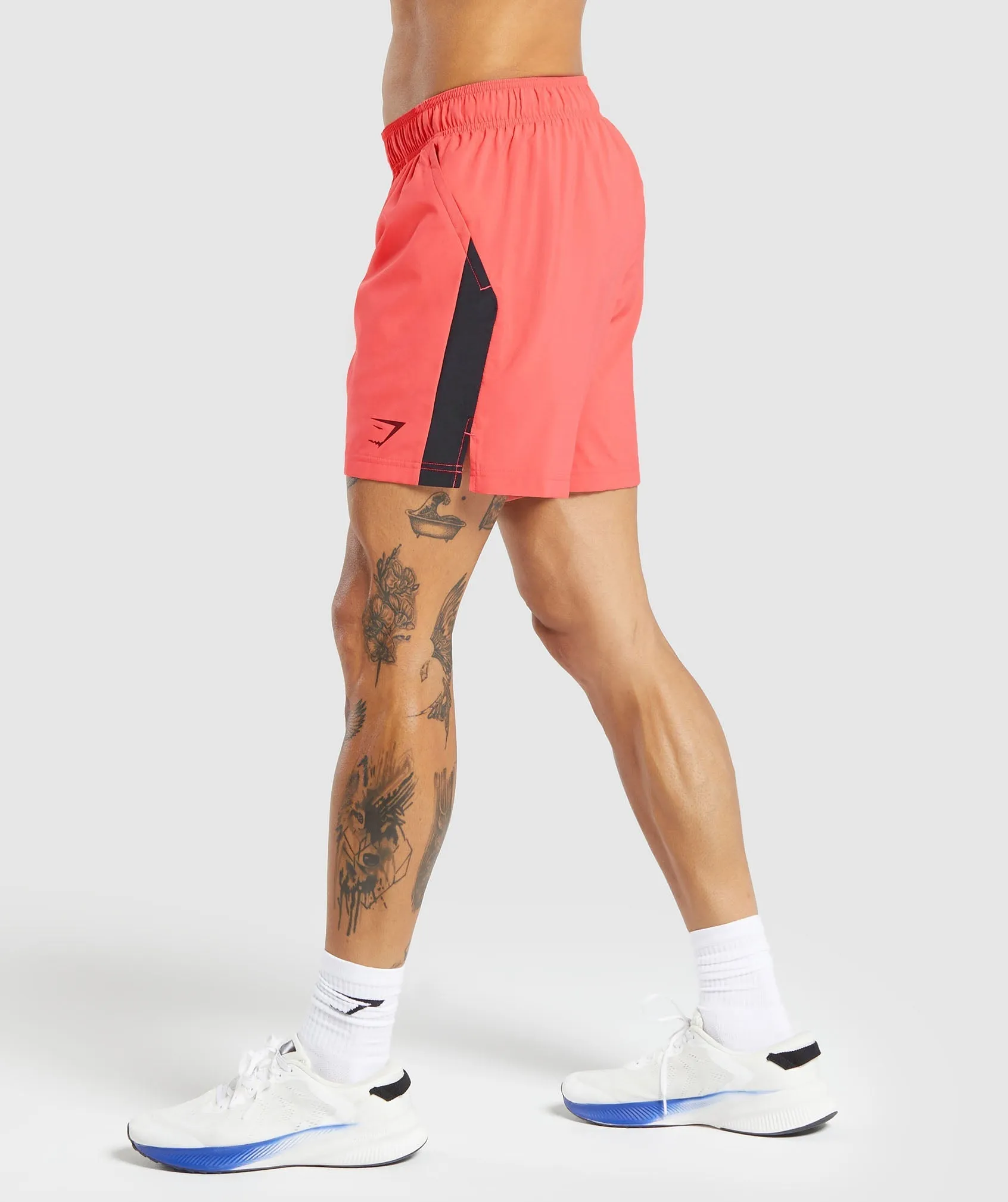 Gymshark Sport 7" Shorts - Tropical Pink/Black sold by Gymshark