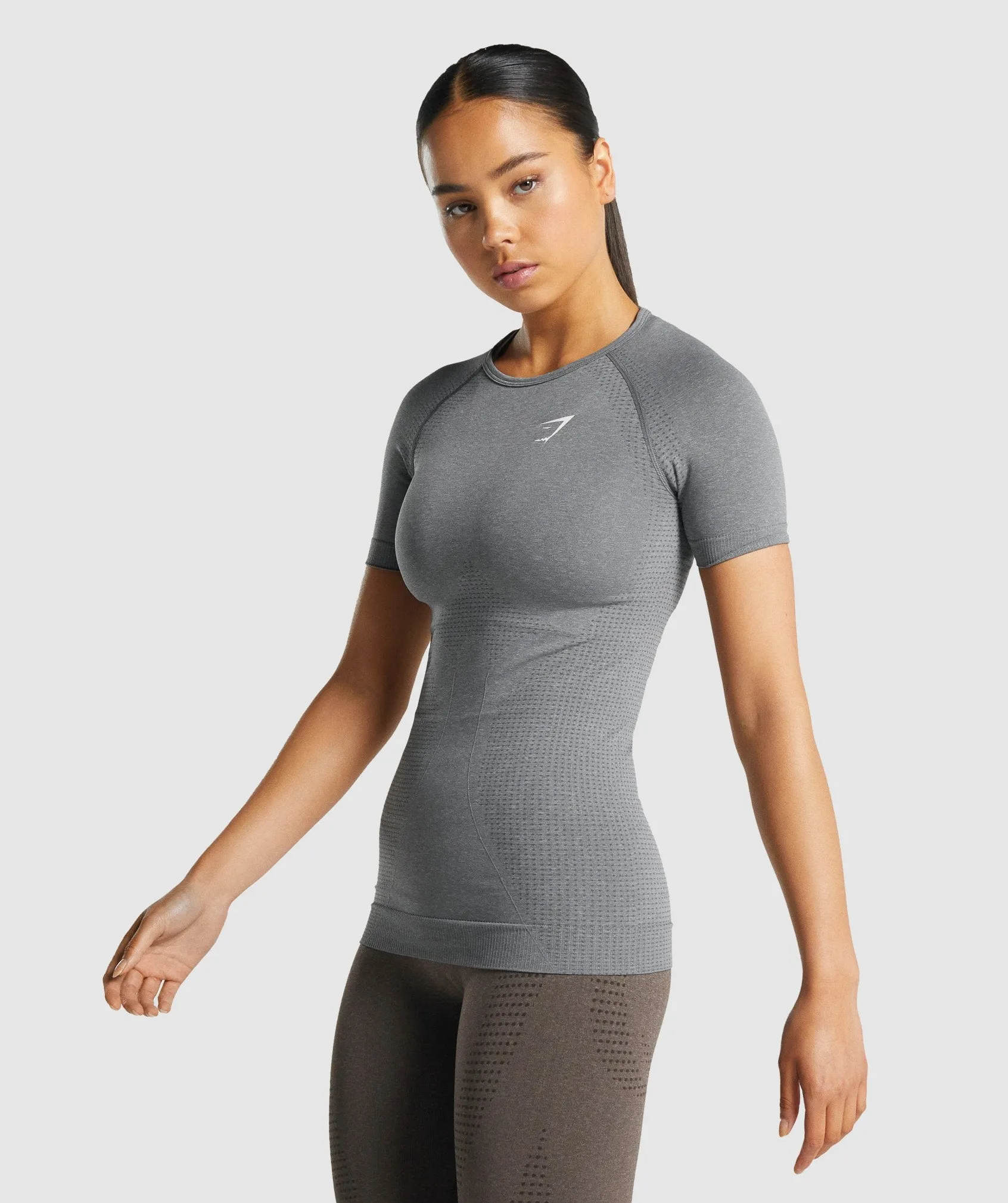 Gymshark Vital Seamless 2.0 T-Shirt - Smokey Grey Marl sold by Gymshark product image thumbnail 3