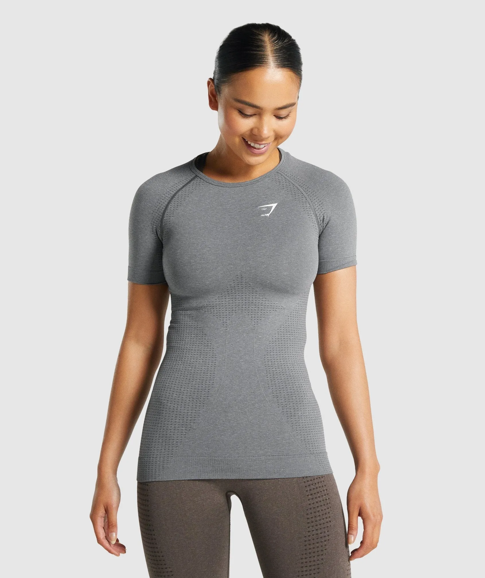 Gymshark Vital Seamless 2.0 T-Shirt - Smokey Grey Marl sold by Gymshark