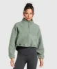 Gymshark Elevate Fleece Mid Jacket - Unit Green sold by Gymshark