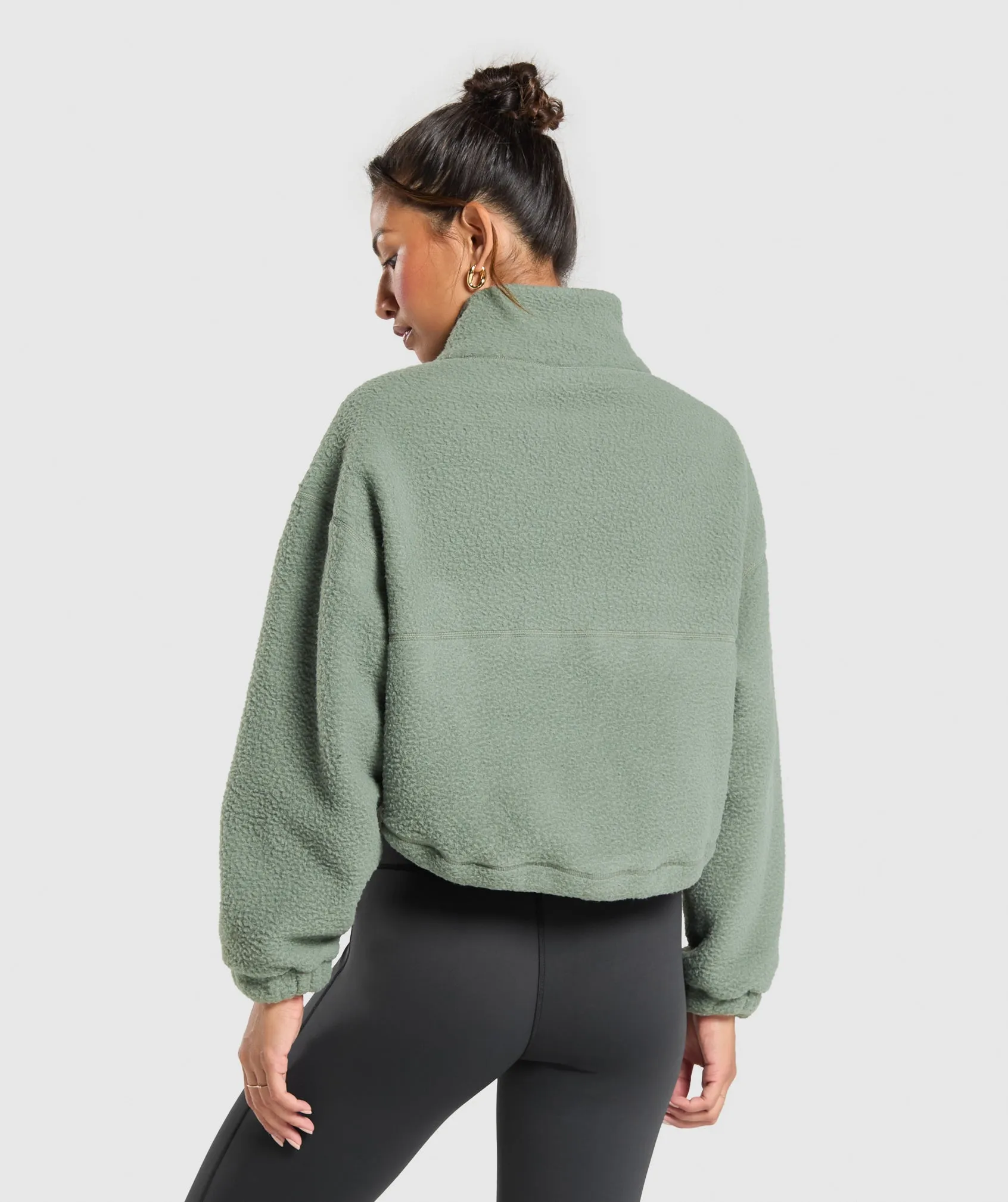 Gymshark Elevate Fleece Mid Jacket - Unit Green sold by Gymshark product image thumbnail 2