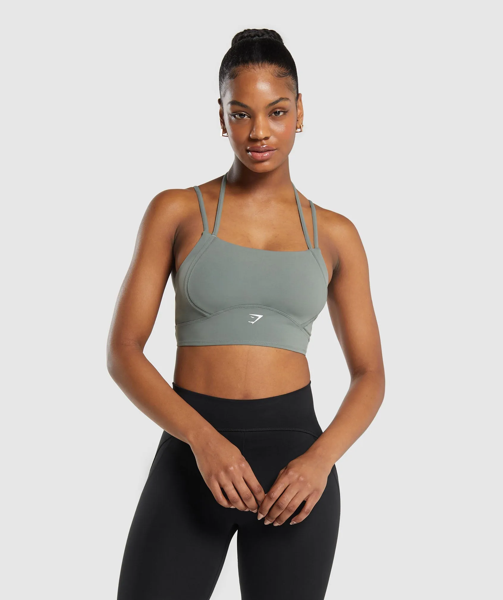 Gymshark Halterneck Crop Cami Tank - Unit Green sold by Gymshark product image thumbnail 2