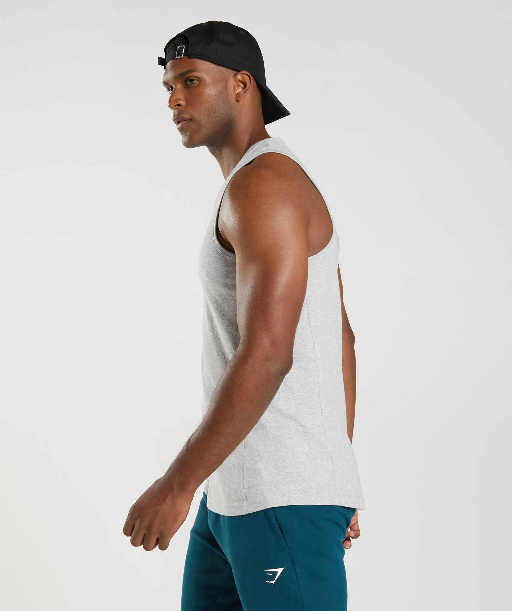 Gymshark React Tank - Light Grey Core Marl sold by Gymshark product image thumbnail 3