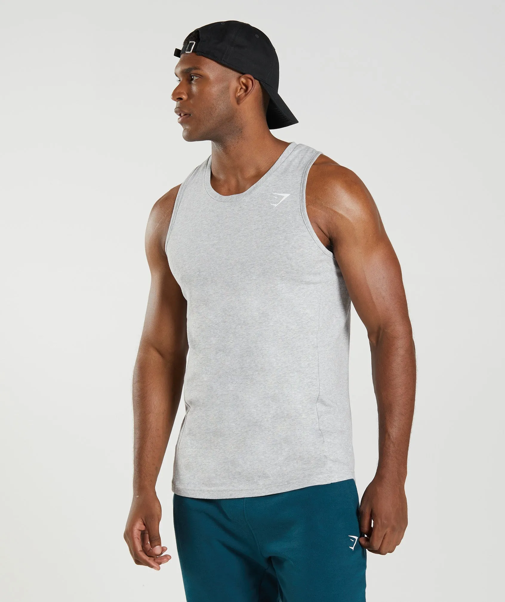 Gymshark React Tank - Light Grey Core Marl sold by Gymshark