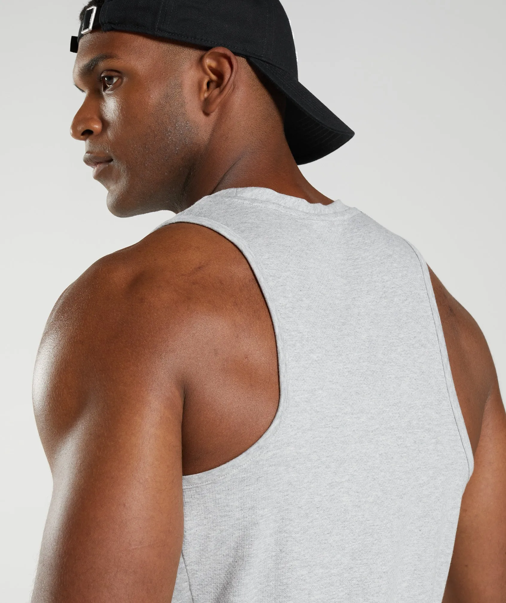 Gymshark React Tank - Light Grey Core Marl sold by Gymshark product image thumbnail 5