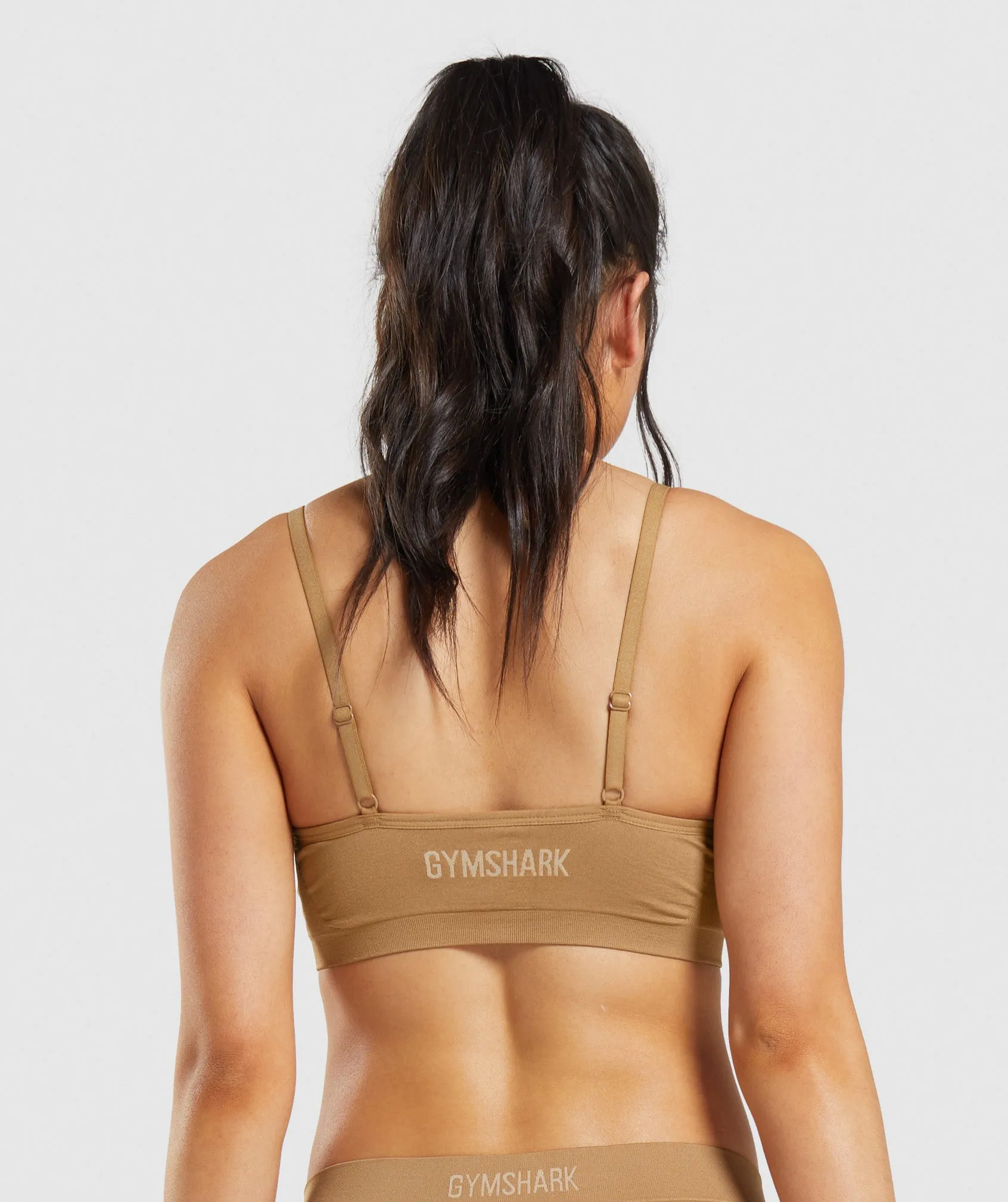 Gymshark Seamless Low Neck Bralette - Golden Light Brown sold by Gymshark product image thumbnail 5