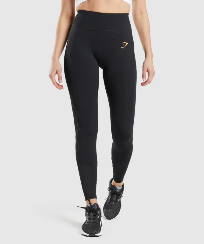 Gymshark Pulse Mesh Leggings - Black sold by Gymshark