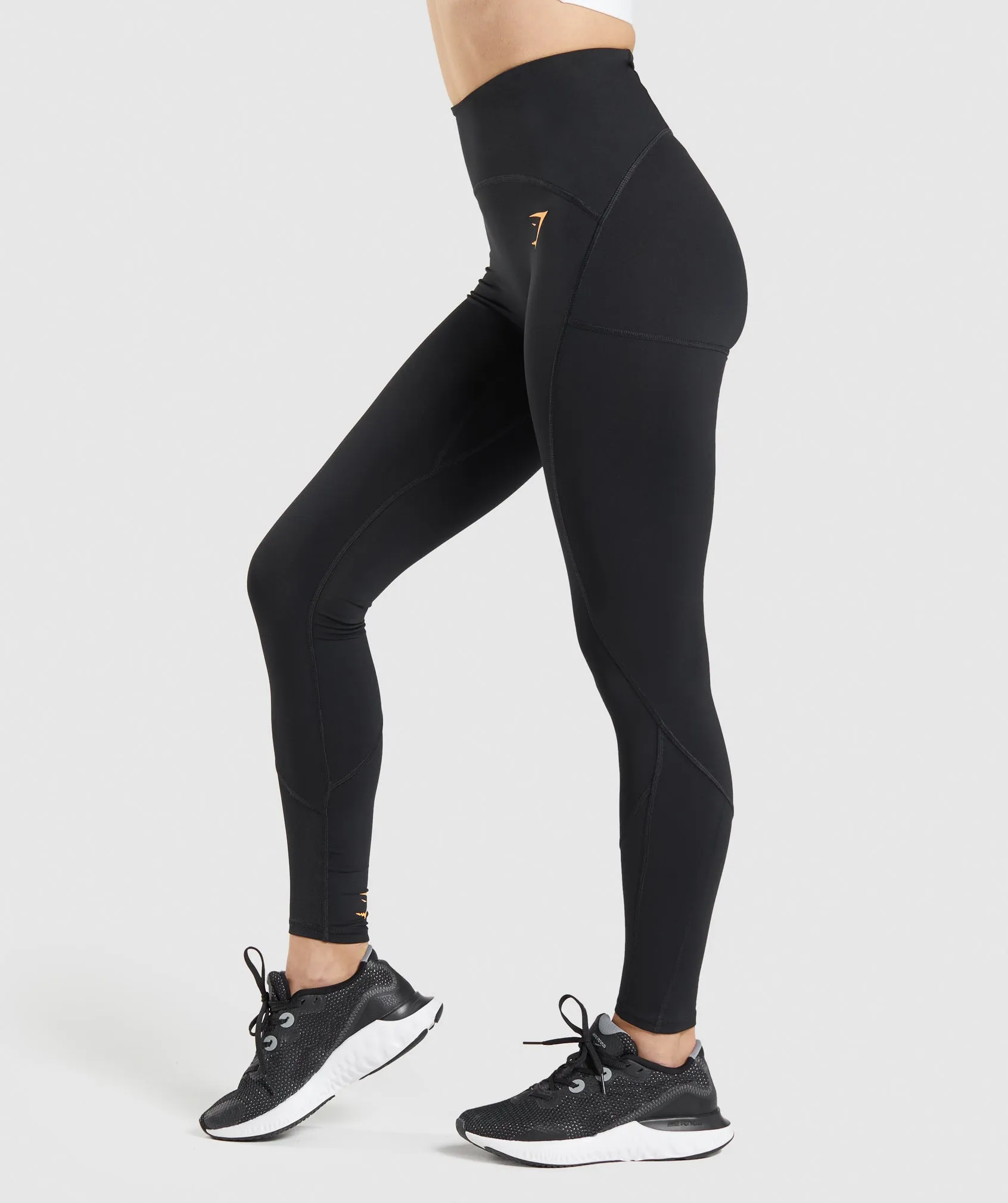 Gymshark Pulse Mesh Leggings - Black sold by Gymshark product image thumbnail 3
