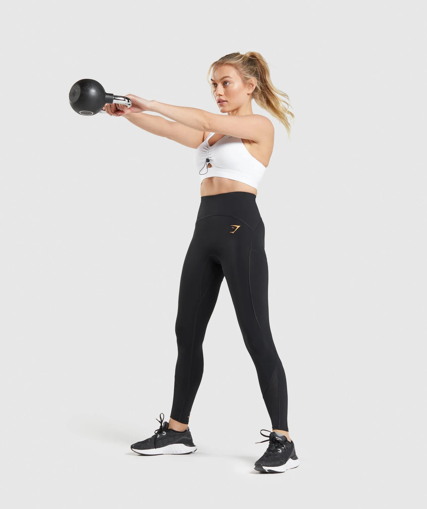 Gymshark Pulse Mesh Leggings - Black sold by Gymshark product image thumbnail 4