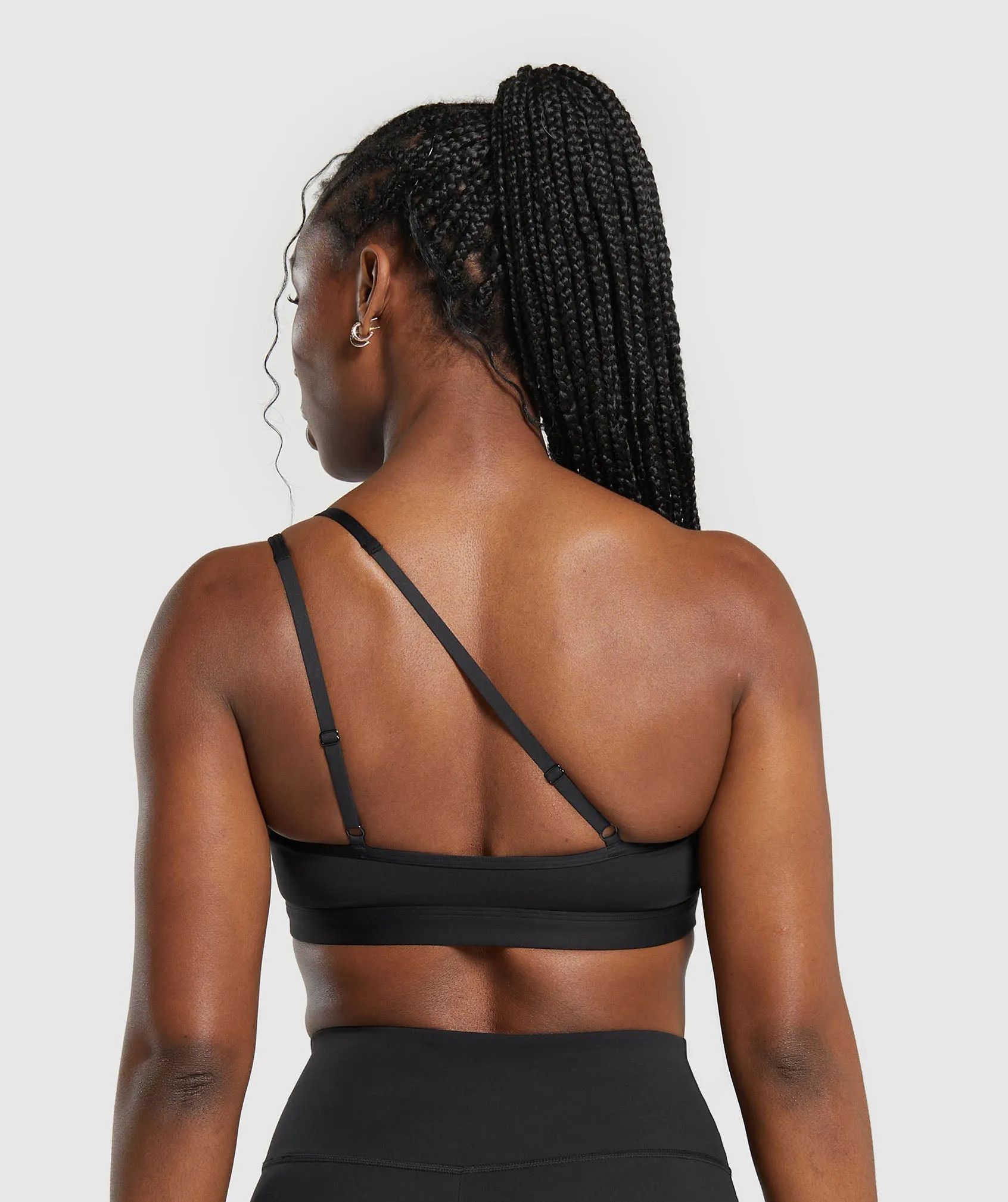Gymshark One Shoulder Sports Bra - Black sold by Gymshark product image thumbnail 2