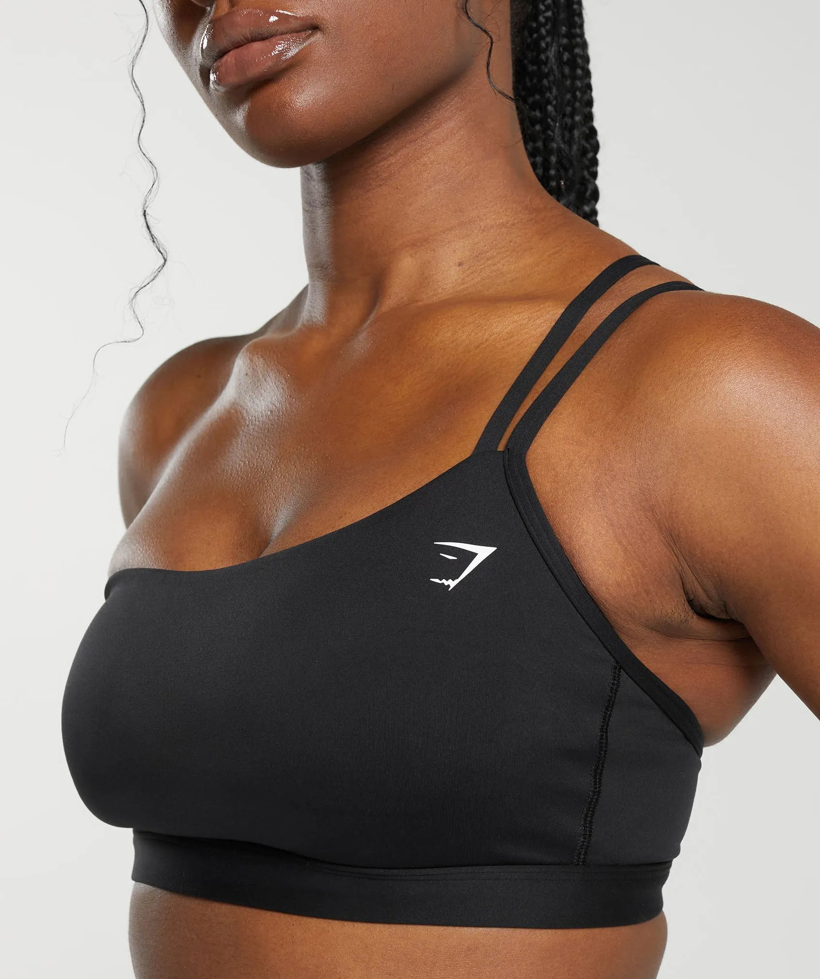 Gymshark One Shoulder Sports Bra - Black sold by Gymshark product image thumbnail 5