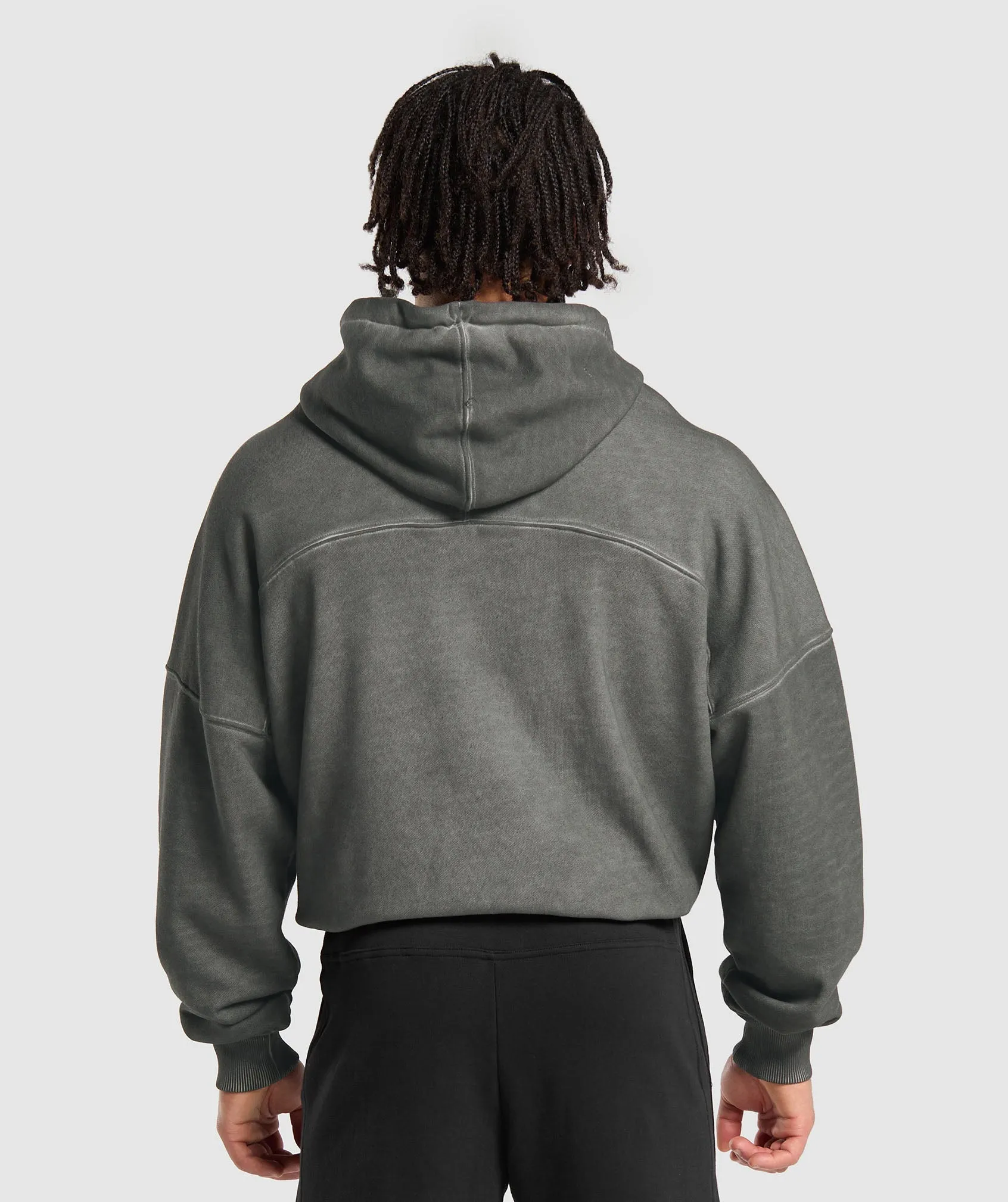 Gymshark Heavyweight Washed Hoodie - Black sold by Gymshark product image thumbnail 2