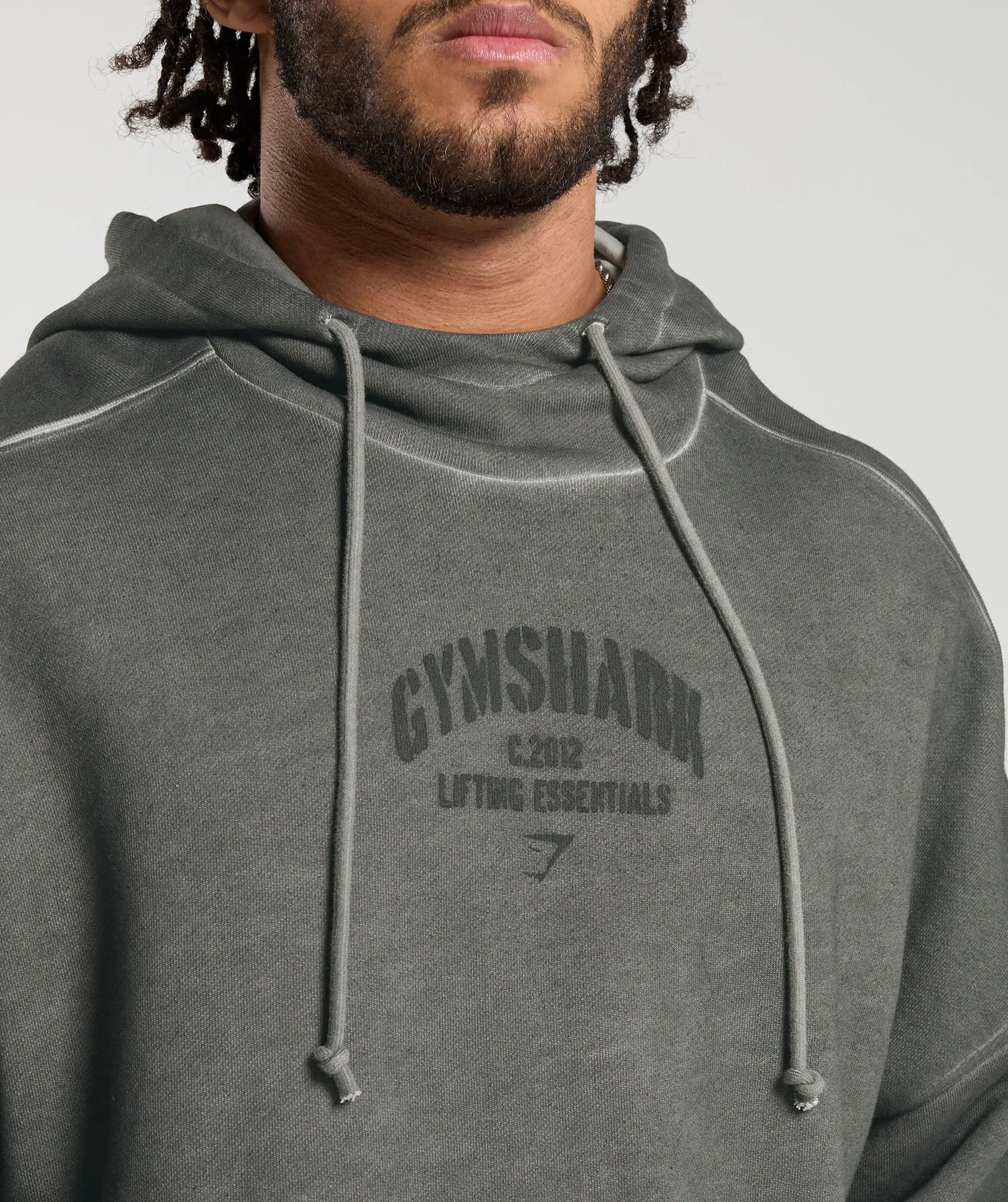 Gymshark Heavyweight Washed Hoodie - Black sold by Gymshark product image thumbnail 5