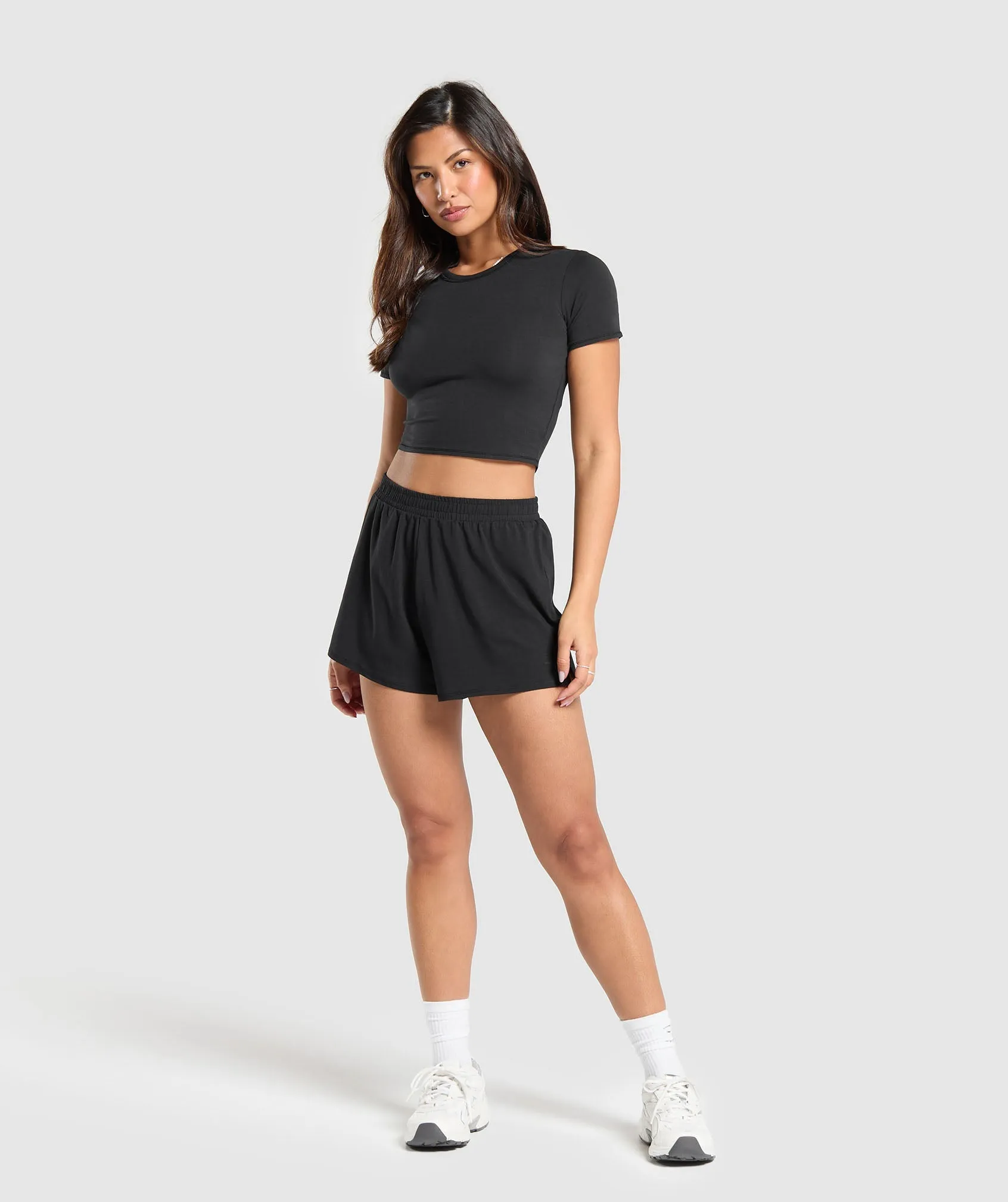 Gymshark Cotton Crop Top - Black sold by Gymshark product image thumbnail 4