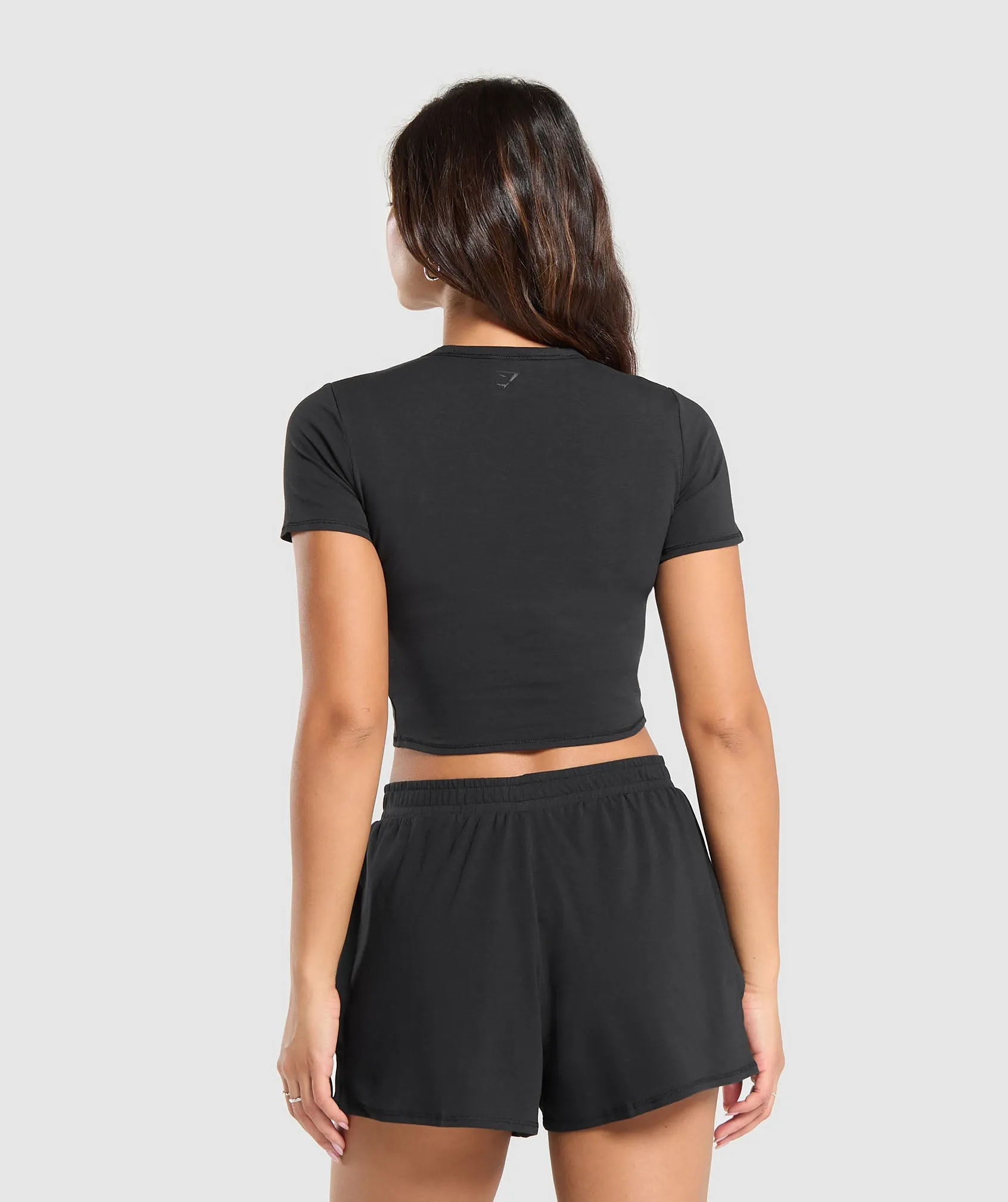 Gymshark Cotton Crop Top - Black sold by Gymshark product image thumbnail 2