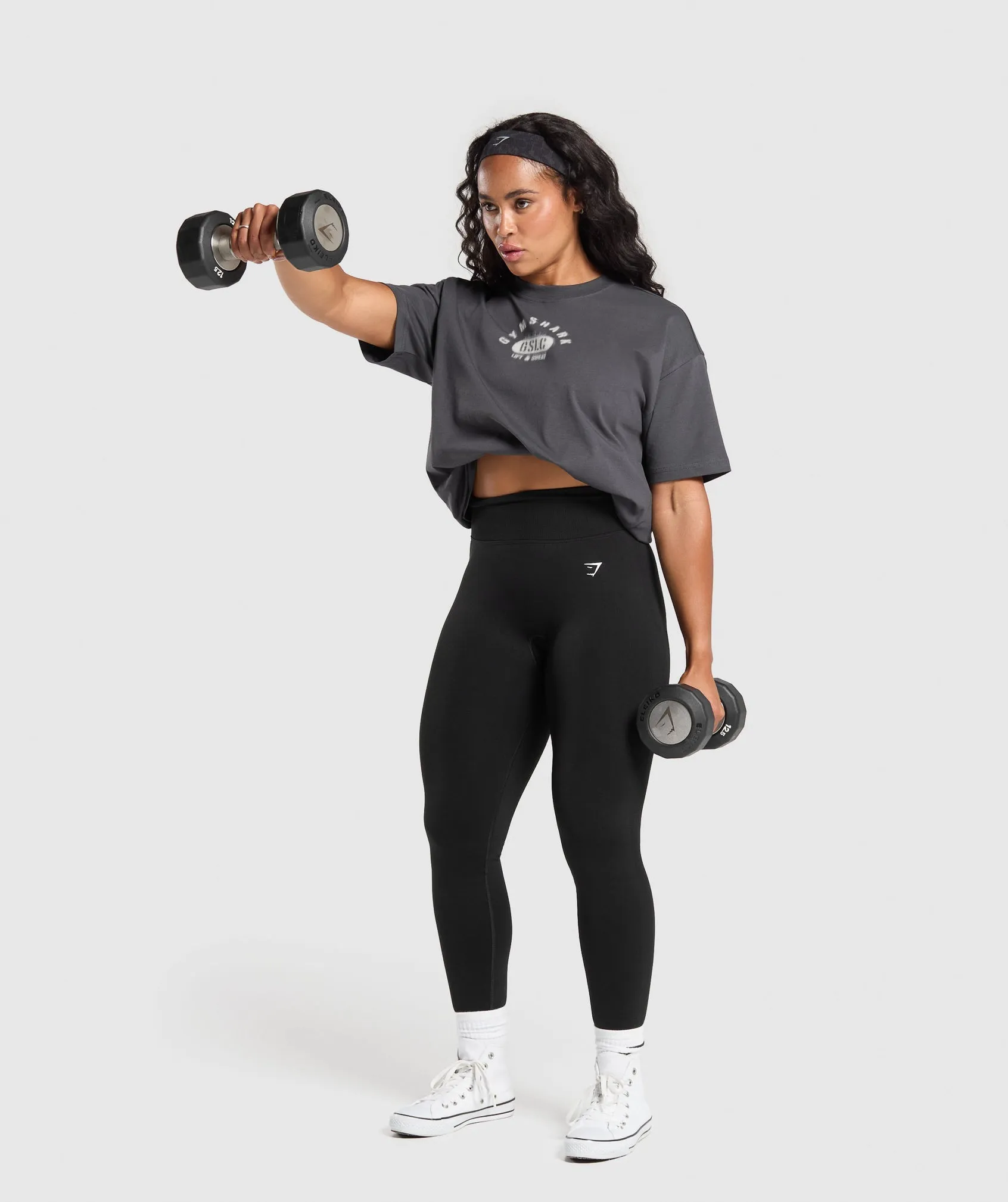 Gymshark Ath Dept Oversized T-Shirt - Asphalt Grey sold by Gymshark product image thumbnail 4