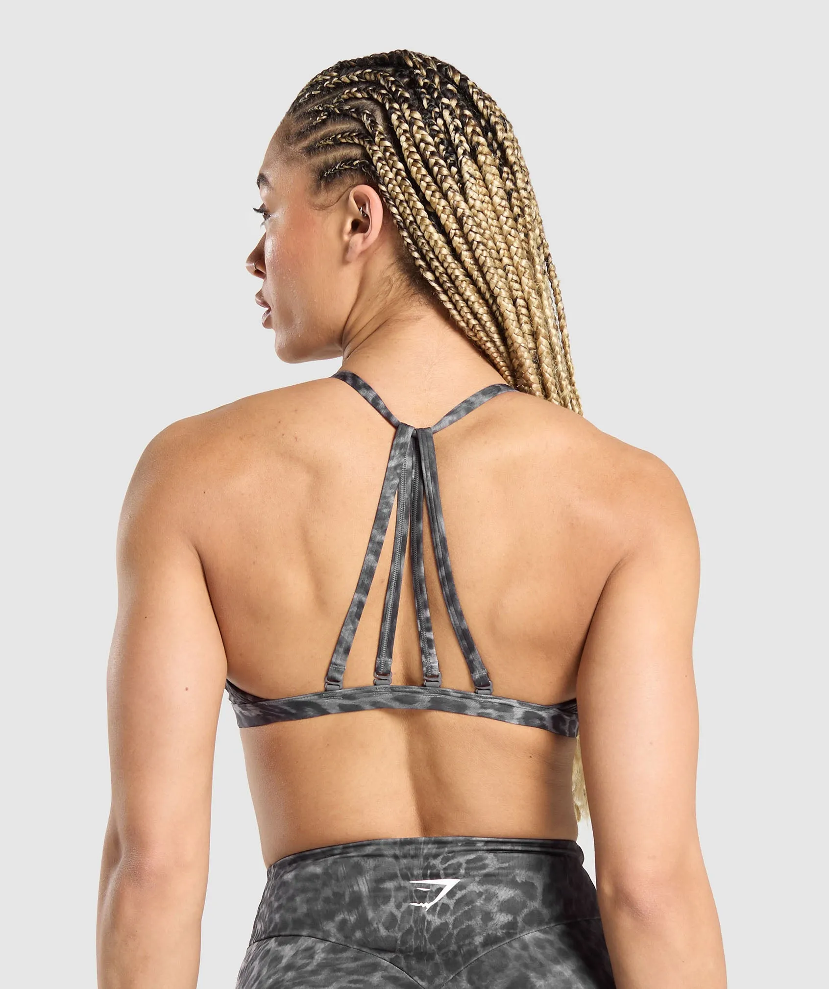 Gymshark Power X Minimal Sports Bra - Dark Grey sold by Gymshark product image thumbnail 2