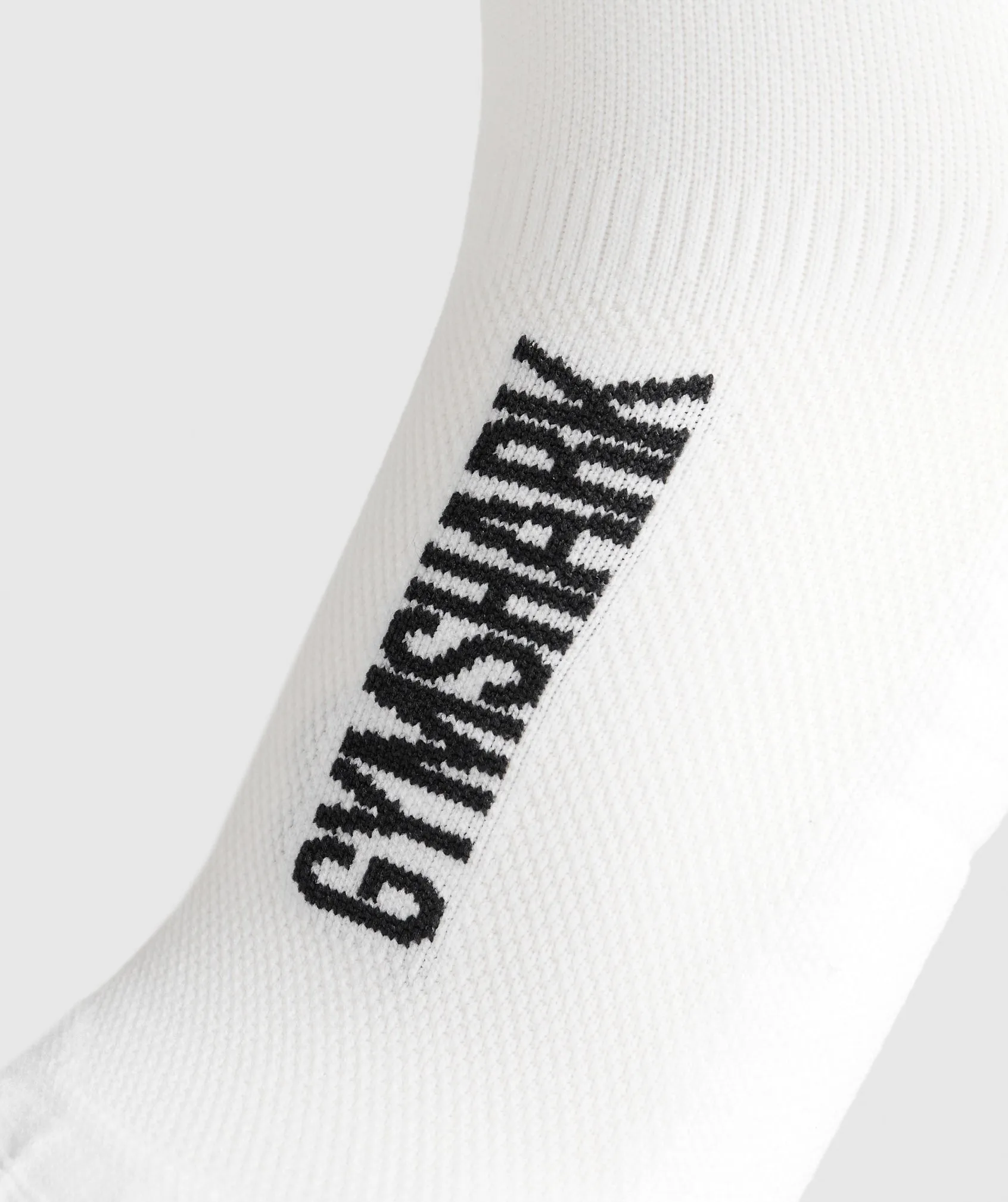 Gymshark Mid Running Socks - White sold by Gymshark product image thumbnail 2