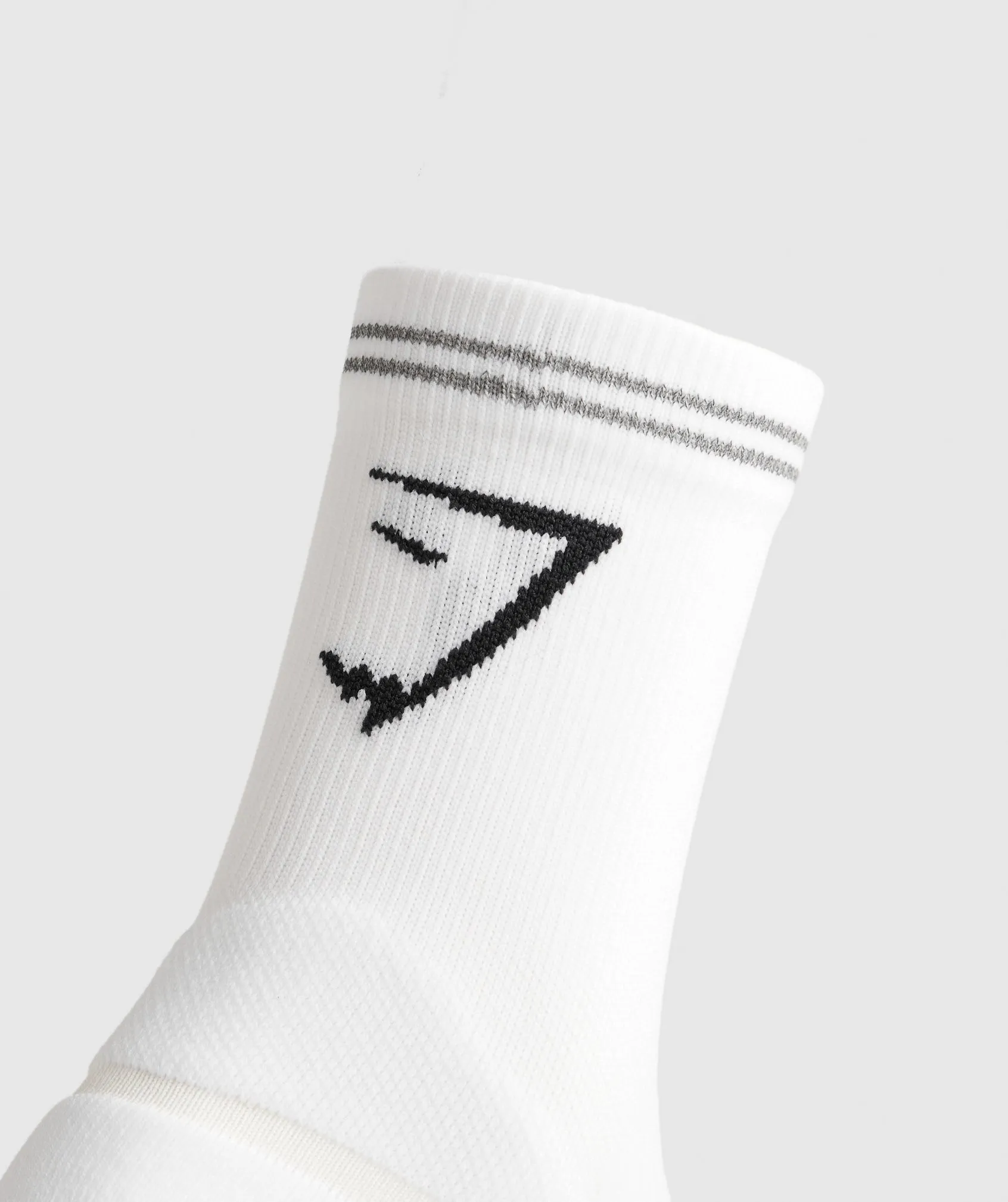 Gymshark Mid Running Socks - White sold by Gymshark product image thumbnail 3