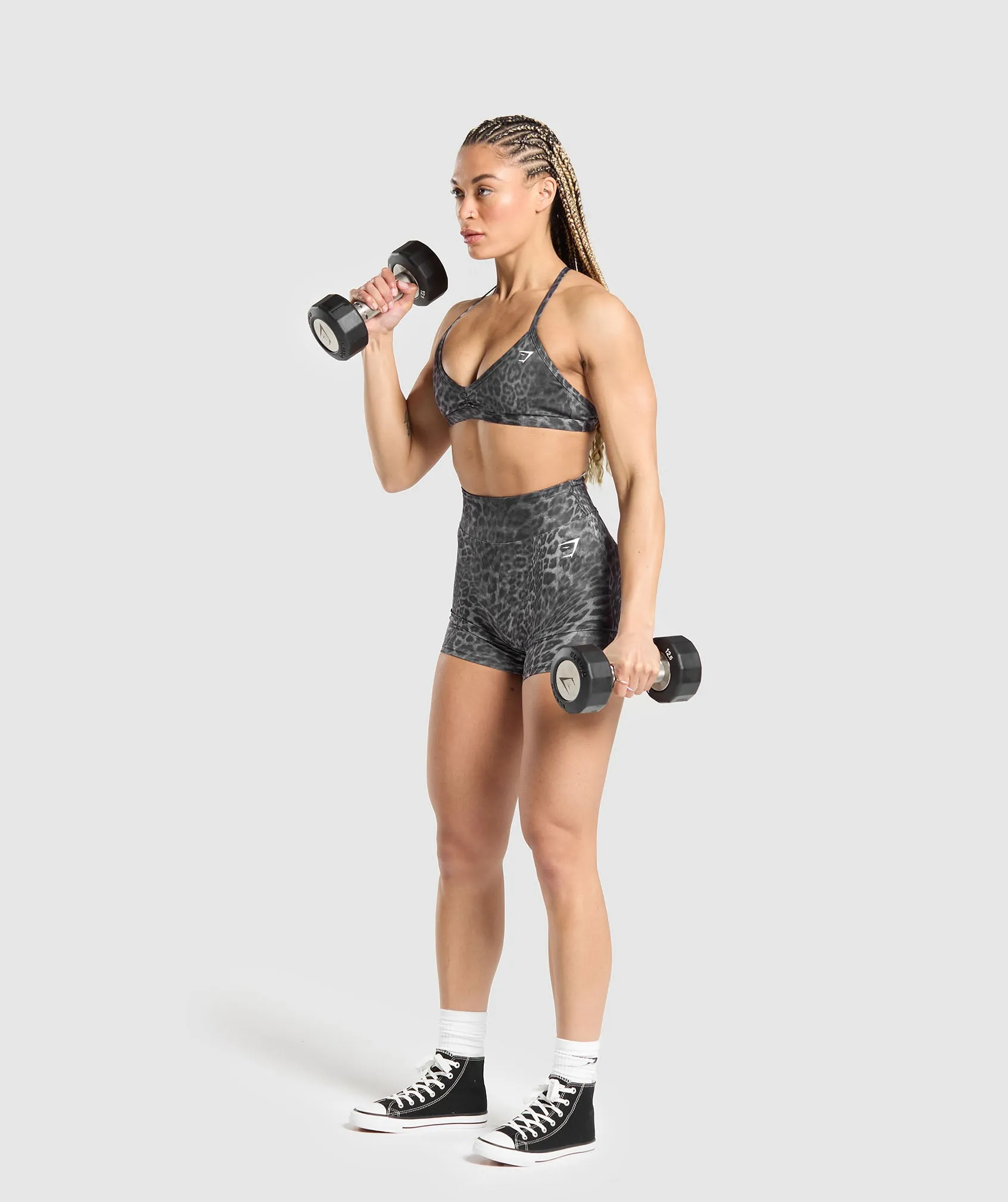 Gymshark Power X Minimal Sports Bra - Dark Grey sold by Gymshark product image thumbnail 4