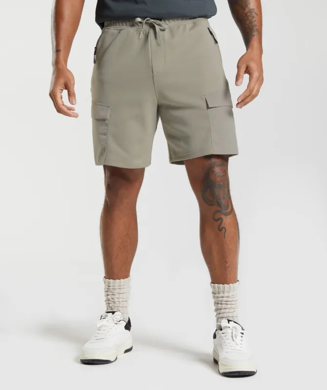 Gymshark Rest Day Commute Shorts - Ecru Brown sold by Gymshark