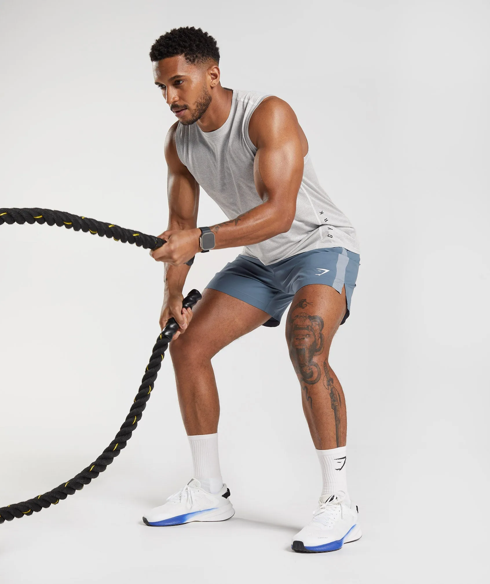 Gymshark Sport Shorts - Evening Blue/Drift Grey sold by Gymshark product image thumbnail 4