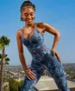 Gymshark Elevate Leggings - Lakeside Blue Spray Dye sold by Gymshark