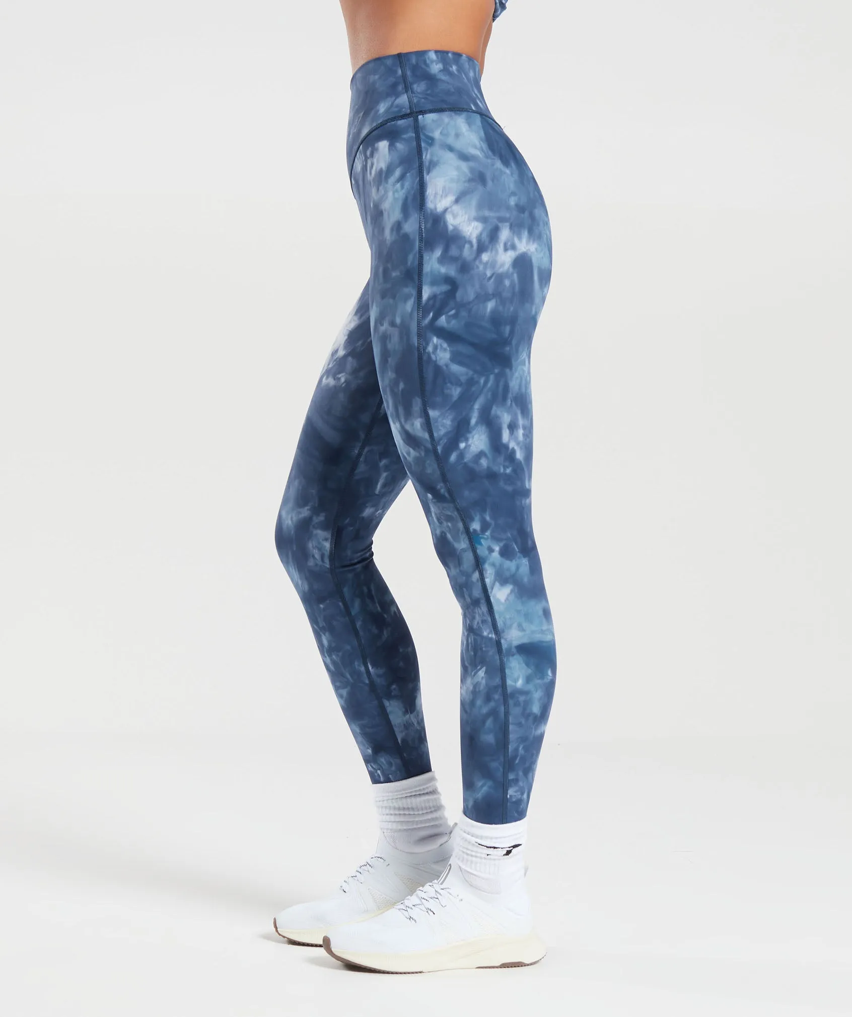 Gymshark Elevate Leggings - Lakeside Blue Spray Dye sold by Gymshark product image thumbnail 3
