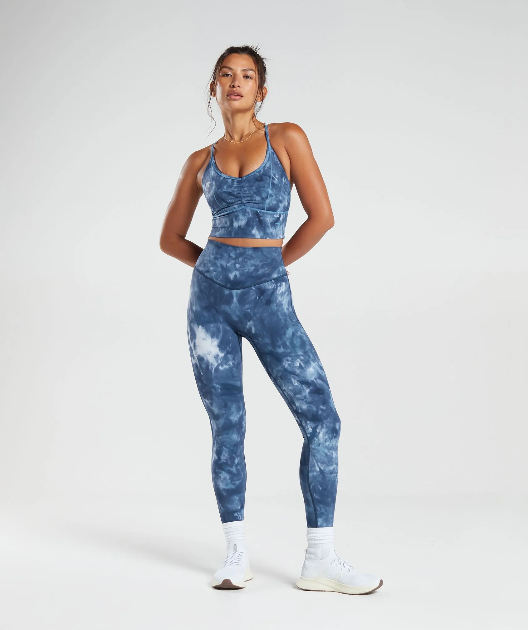 Gymshark Elevate Leggings - Lakeside Blue Spray Dye sold by Gymshark product image thumbnail 4