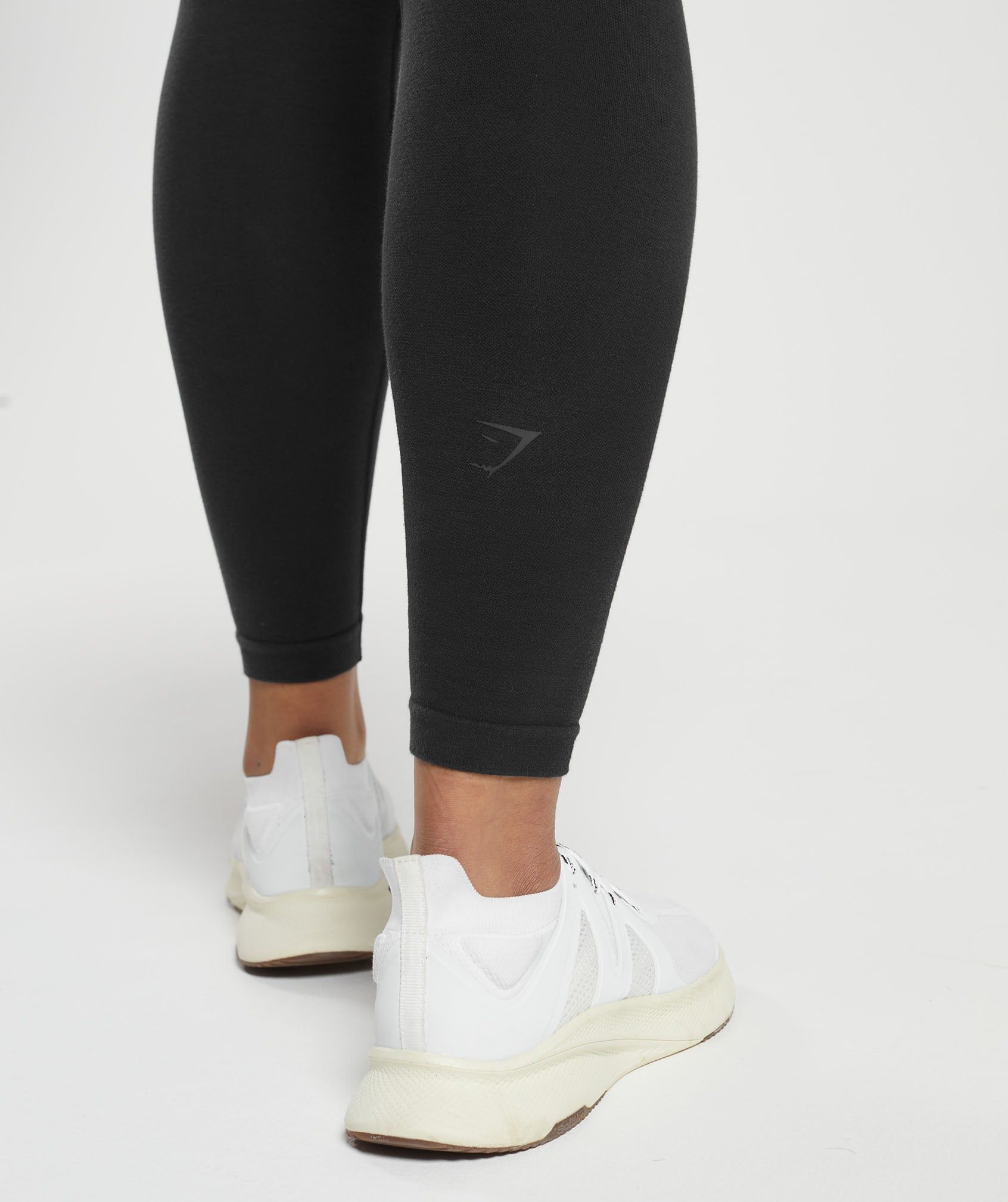 Gymshark Ribbed Cotton Seamless Leggings - Black sold by Gymshark product image thumbnail 5