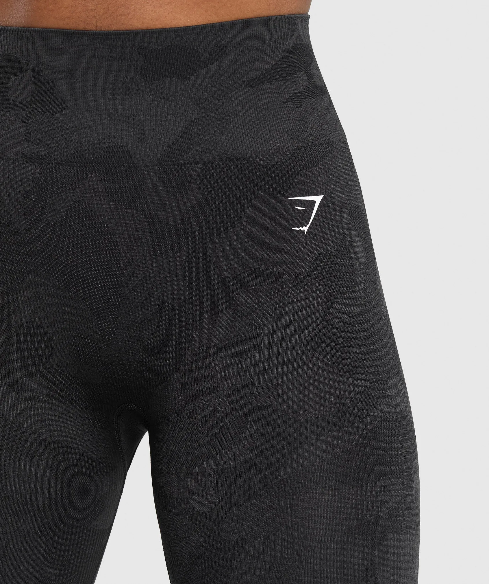 Gymshark Adapt Camo Seamless Leggings - Black/Asphalt Grey sold by Gymshark product image thumbnail 5
