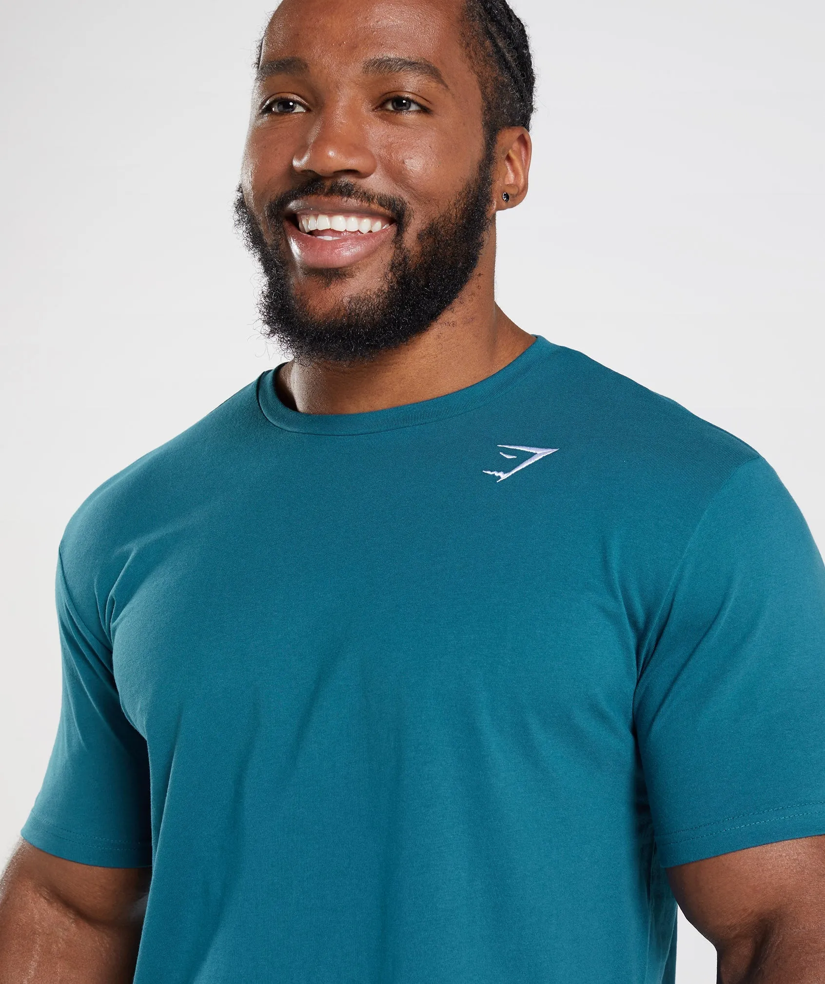 Gymshark Crest T-Shirt - Atlantic Blue sold by Gymshark product image thumbnail 3