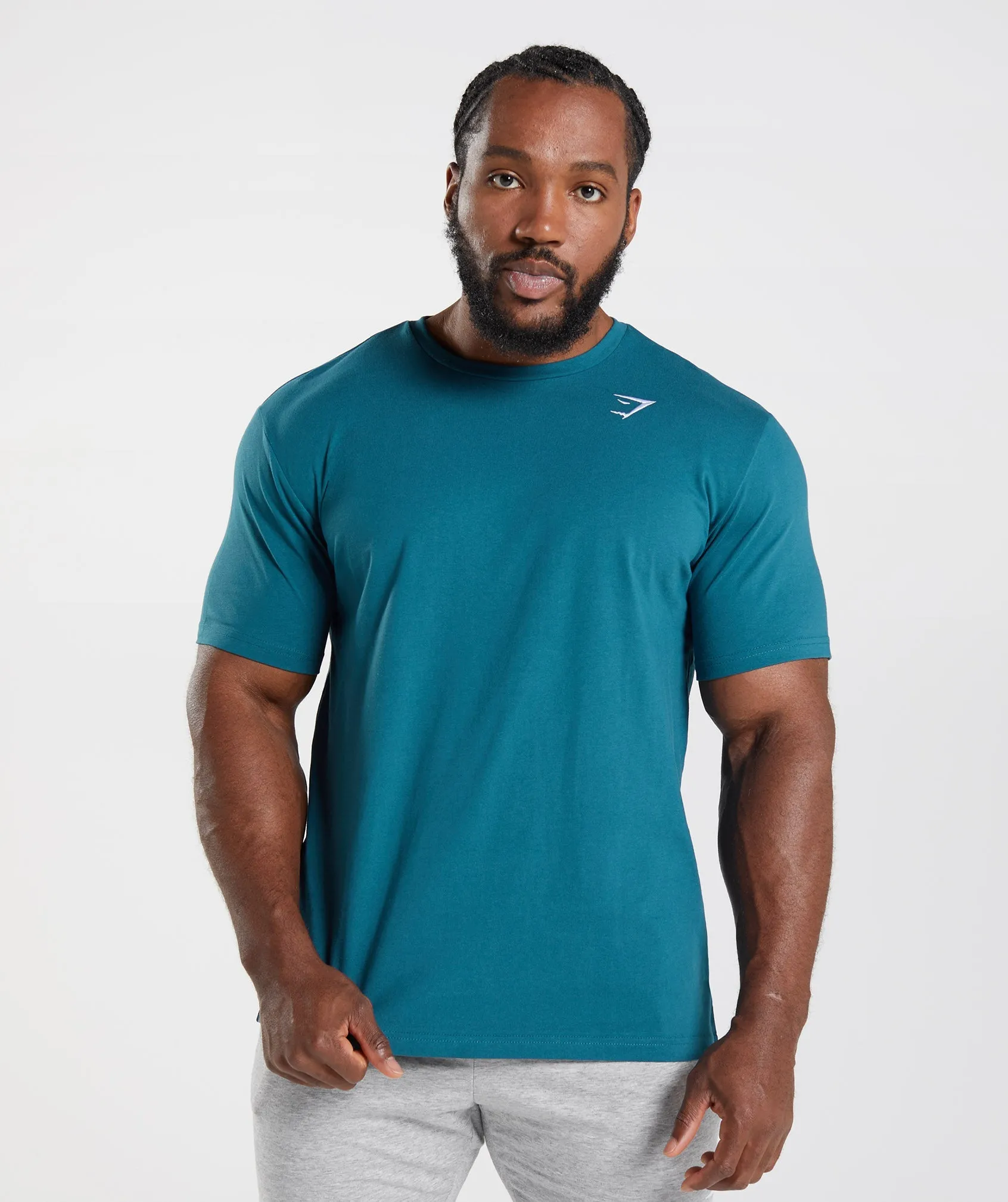 Gymshark Crest T-Shirt - Atlantic Blue sold by Gymshark