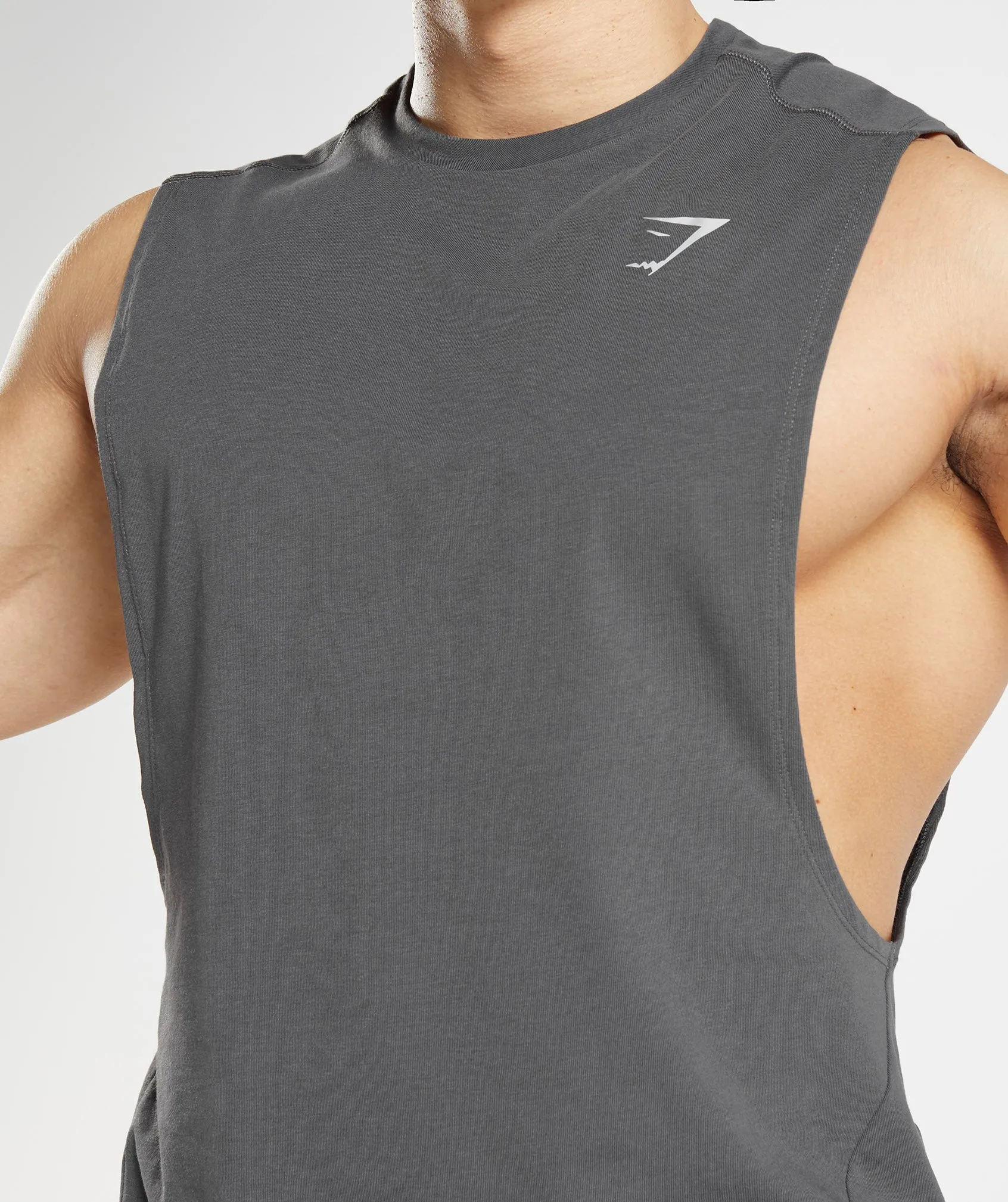 Gymshark Bold Drop Arm Tank - Silhouette Grey sold by Gymshark product image thumbnail 3