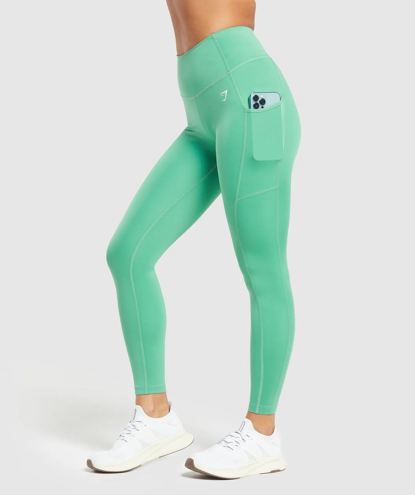 Gymshark Pocket Leggings - Lagoon Green sold by Gymshark