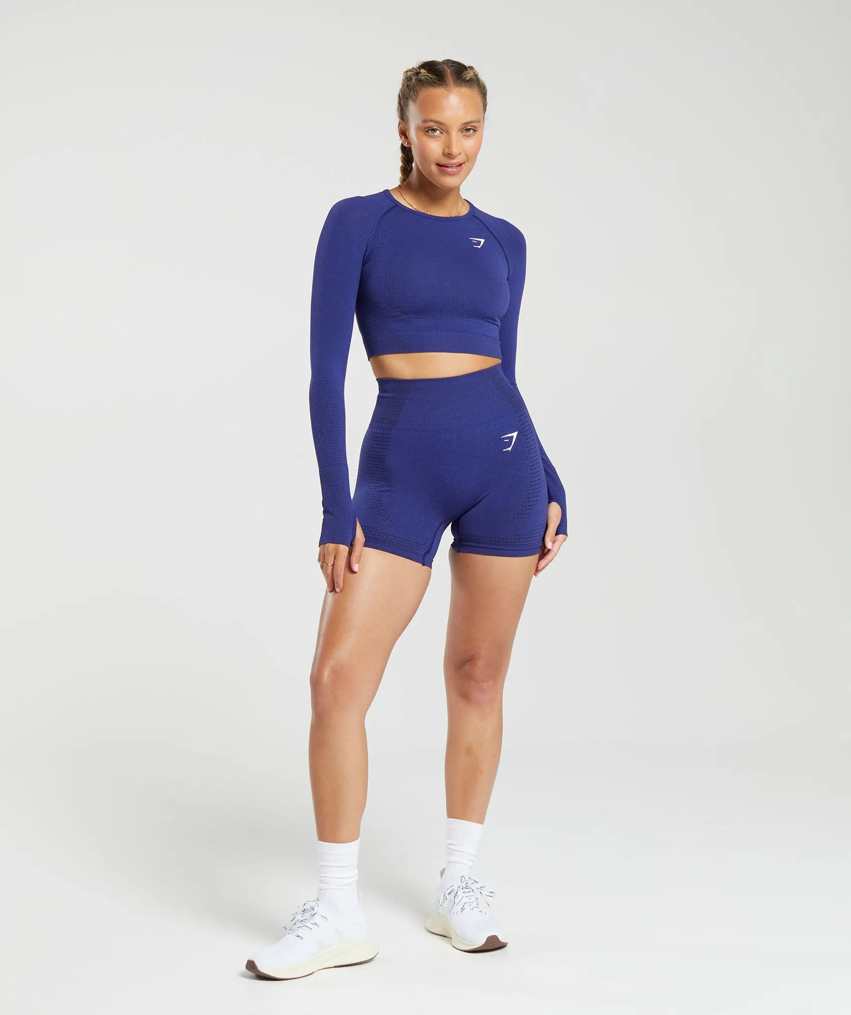 Gymshark Vital Crop Top - Cobalt Purple Marl sold by Gymshark product image thumbnail 4