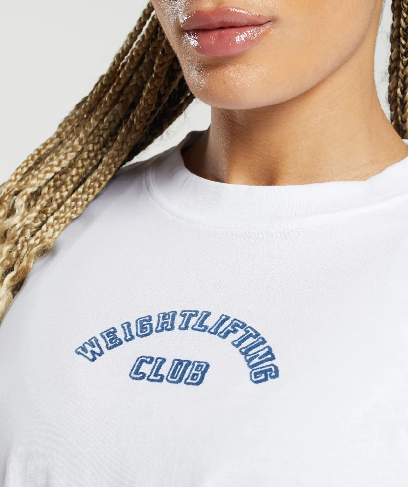 Gymshark Weightlifting Oversized T-Shirt - White sold by Gymshark product image thumbnail 5