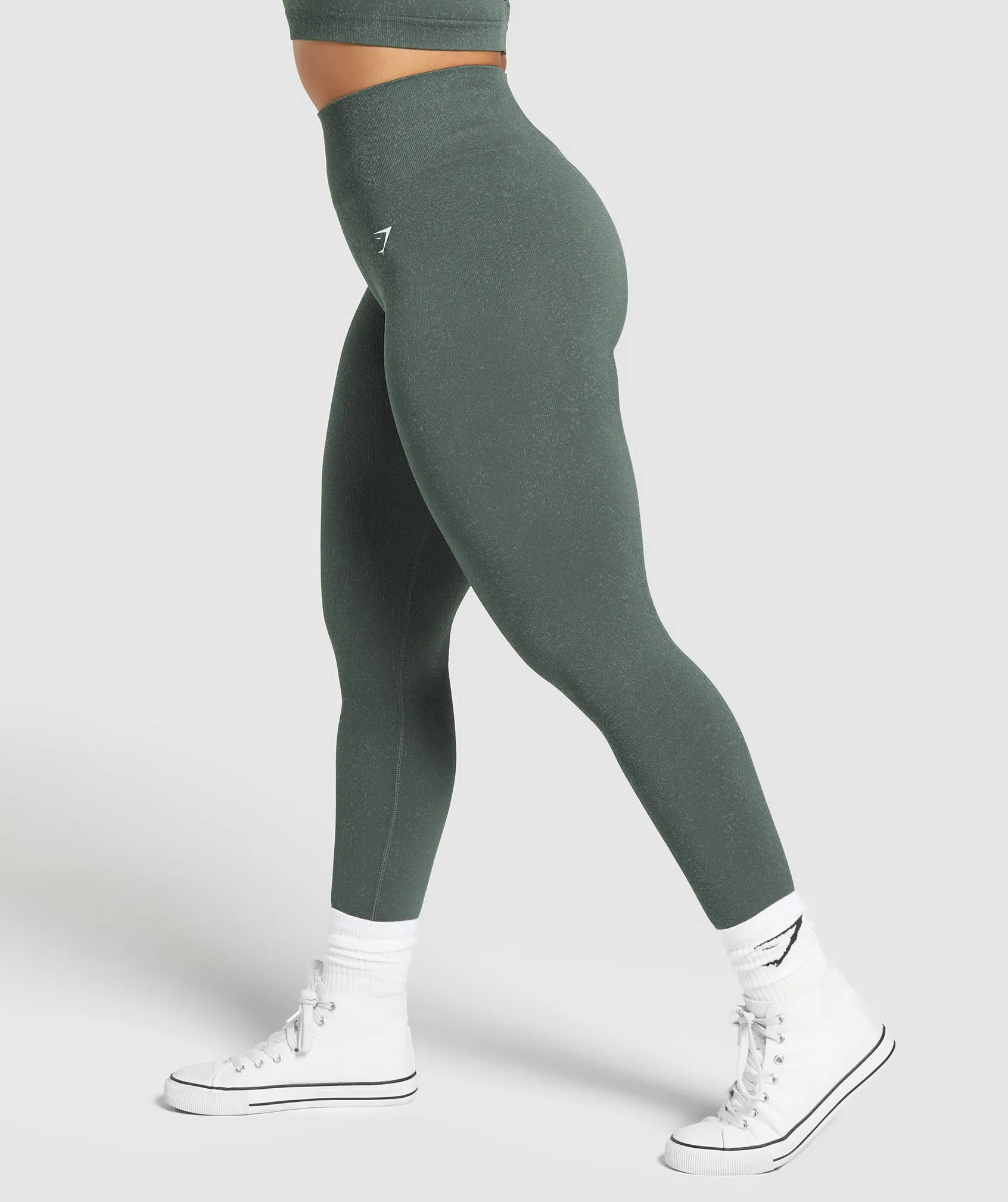 Gymshark Adapt Fleck Seamless Leggings - Slate Teal/Cargo Teal sold by Gymshark product image thumbnail 3