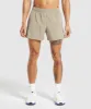 Gymshark Sport 5" Shorts - Sand Brown/Camo Brown sold by Gymshark