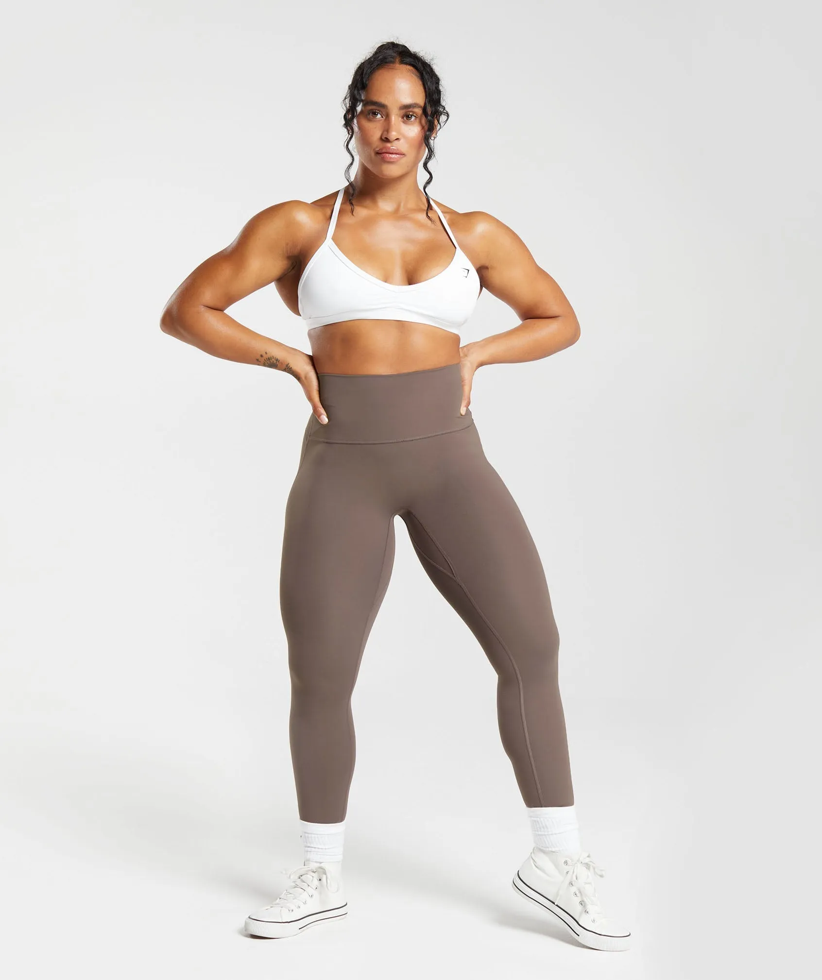 Gymshark Legacy Regular Leggings - Walnut Mauve sold by Gymshark product image thumbnail 4
