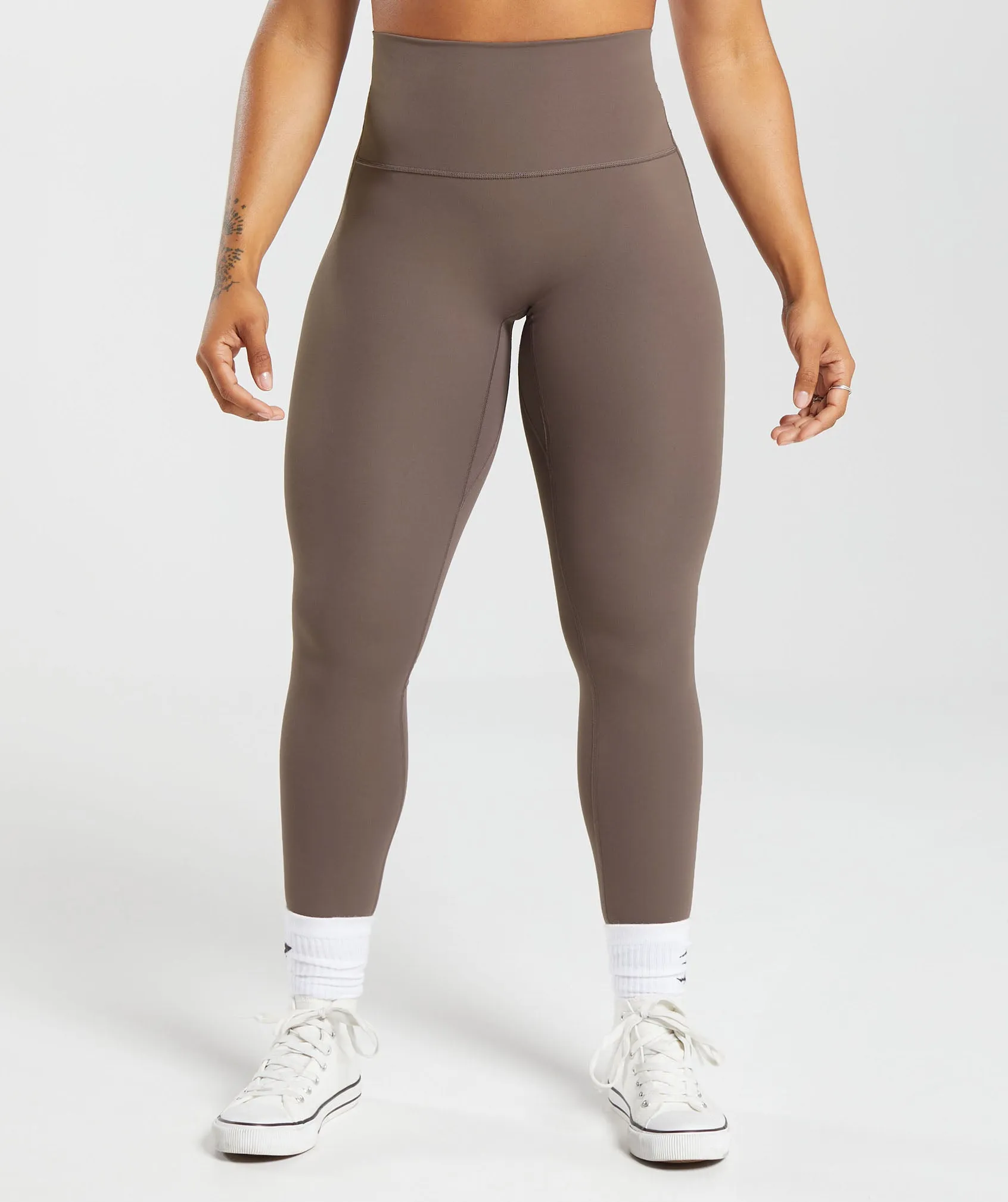 Gymshark Legacy Regular Leggings - Walnut Mauve sold by Gymshark