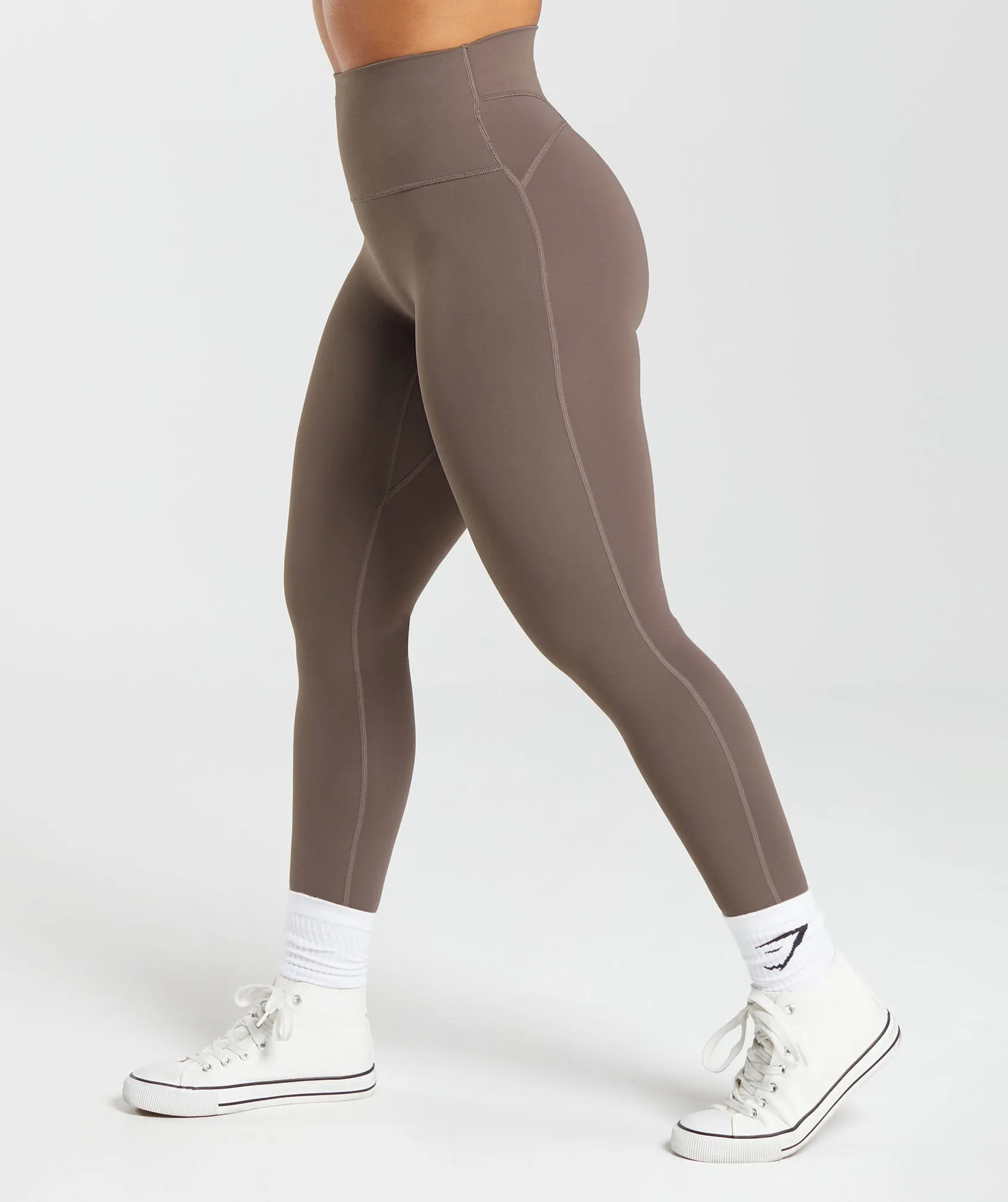 Gymshark Legacy Regular Leggings - Walnut Mauve sold by Gymshark product image thumbnail 3
