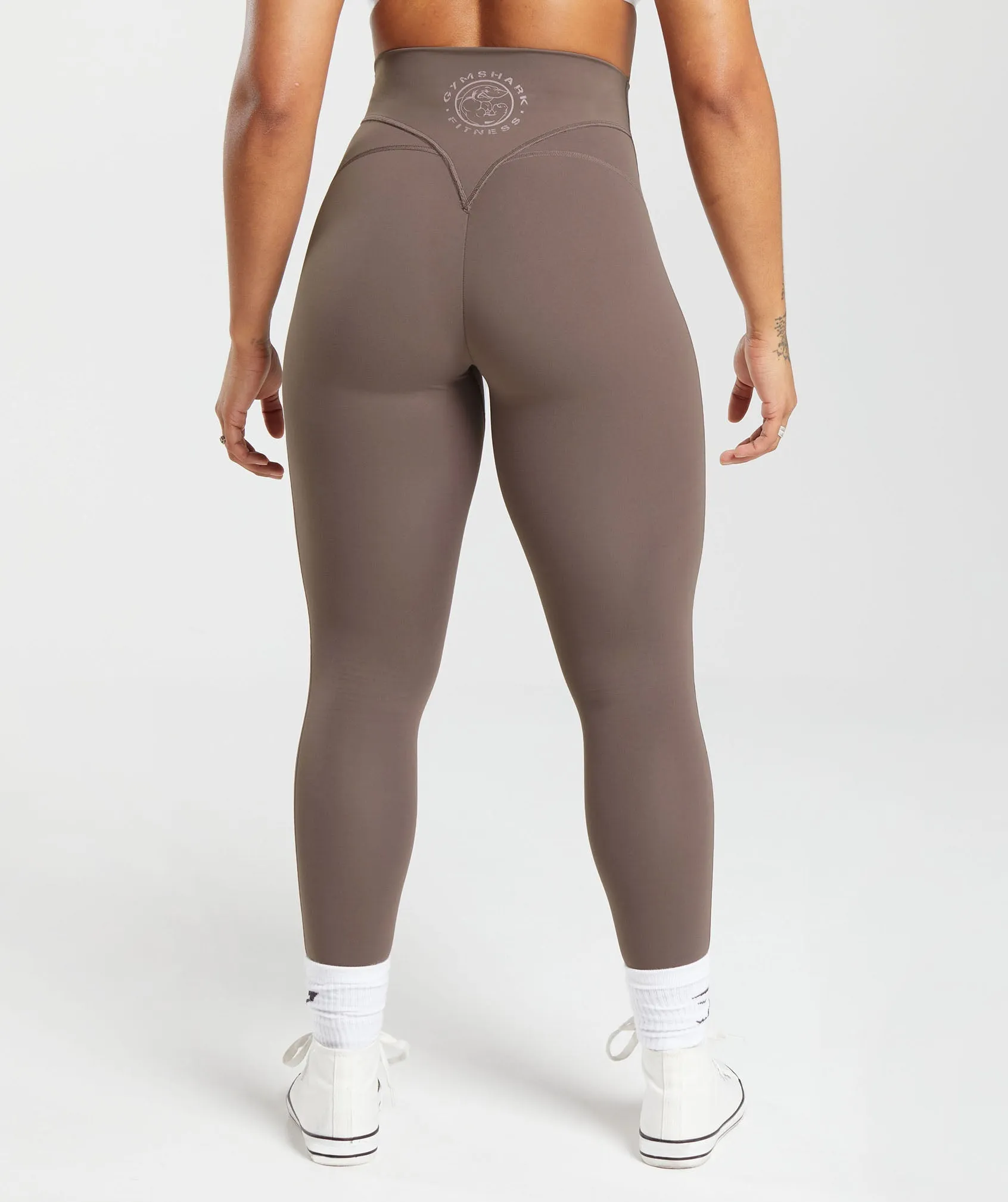 Gymshark Legacy Regular Leggings - Walnut Mauve sold by Gymshark product image thumbnail 2