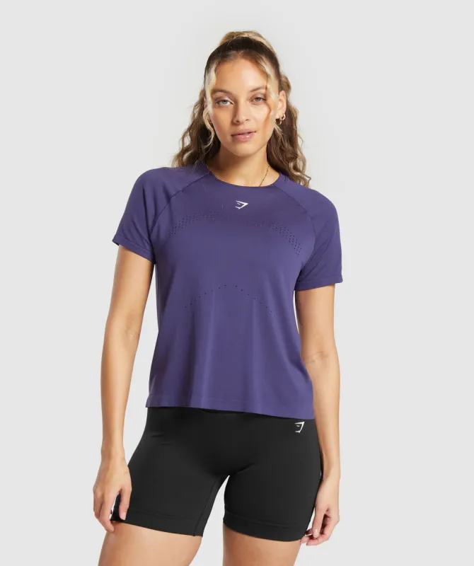 Gymshark Sweat Seamless T-Shirt - Galaxy Purple sold by Gymshark