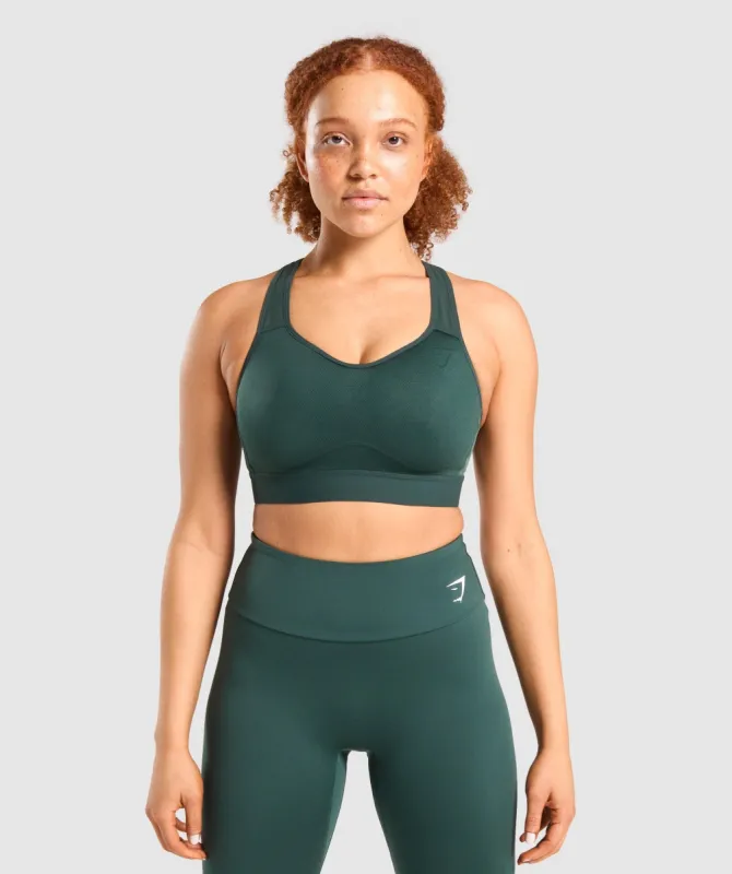 Gymshark Lightweight High Support Sports Bra - Dark Green sold by Gymshark