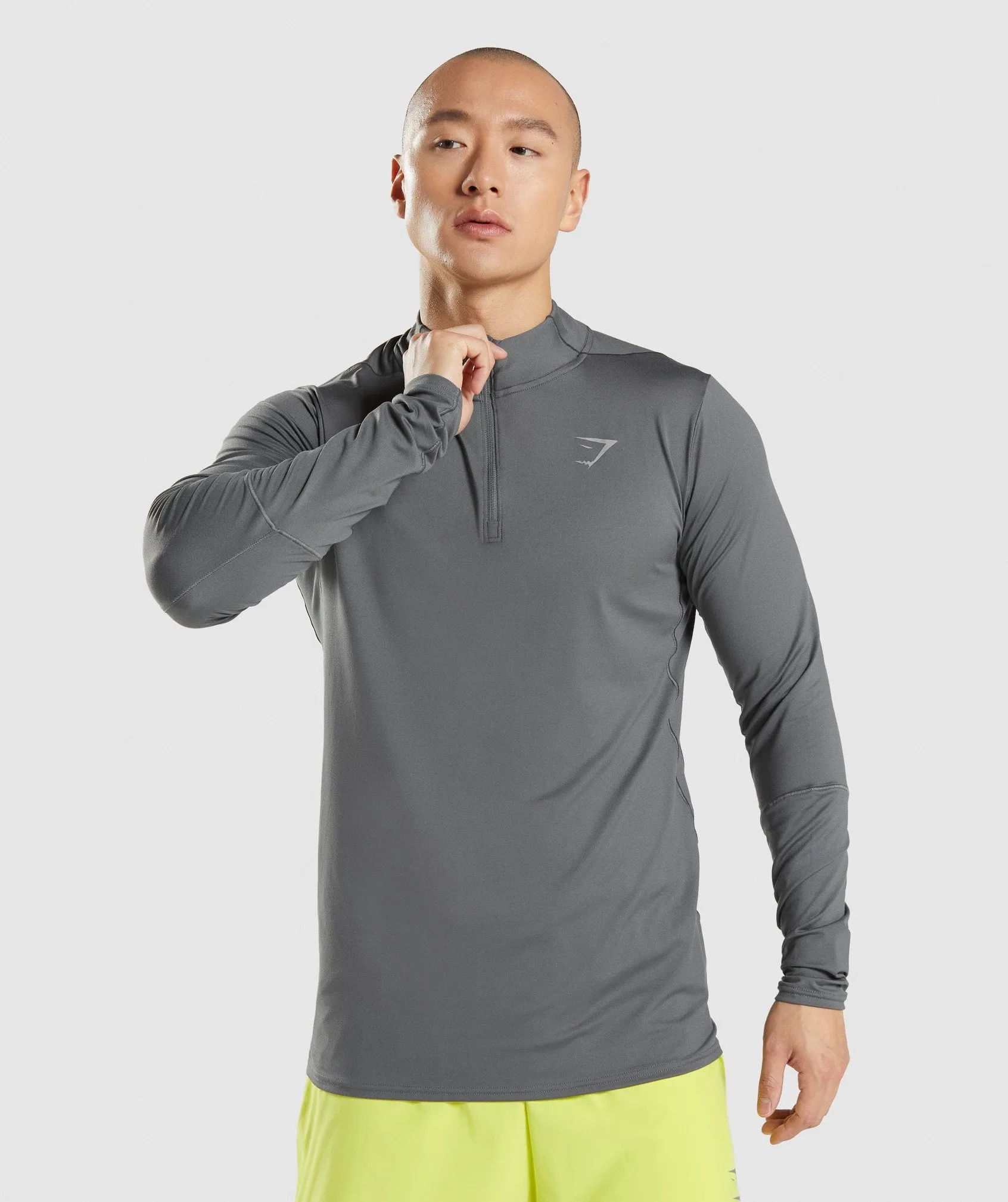 Gymshark Speed 1/4 Zip Pullover - Charcoal sold by Gymshark